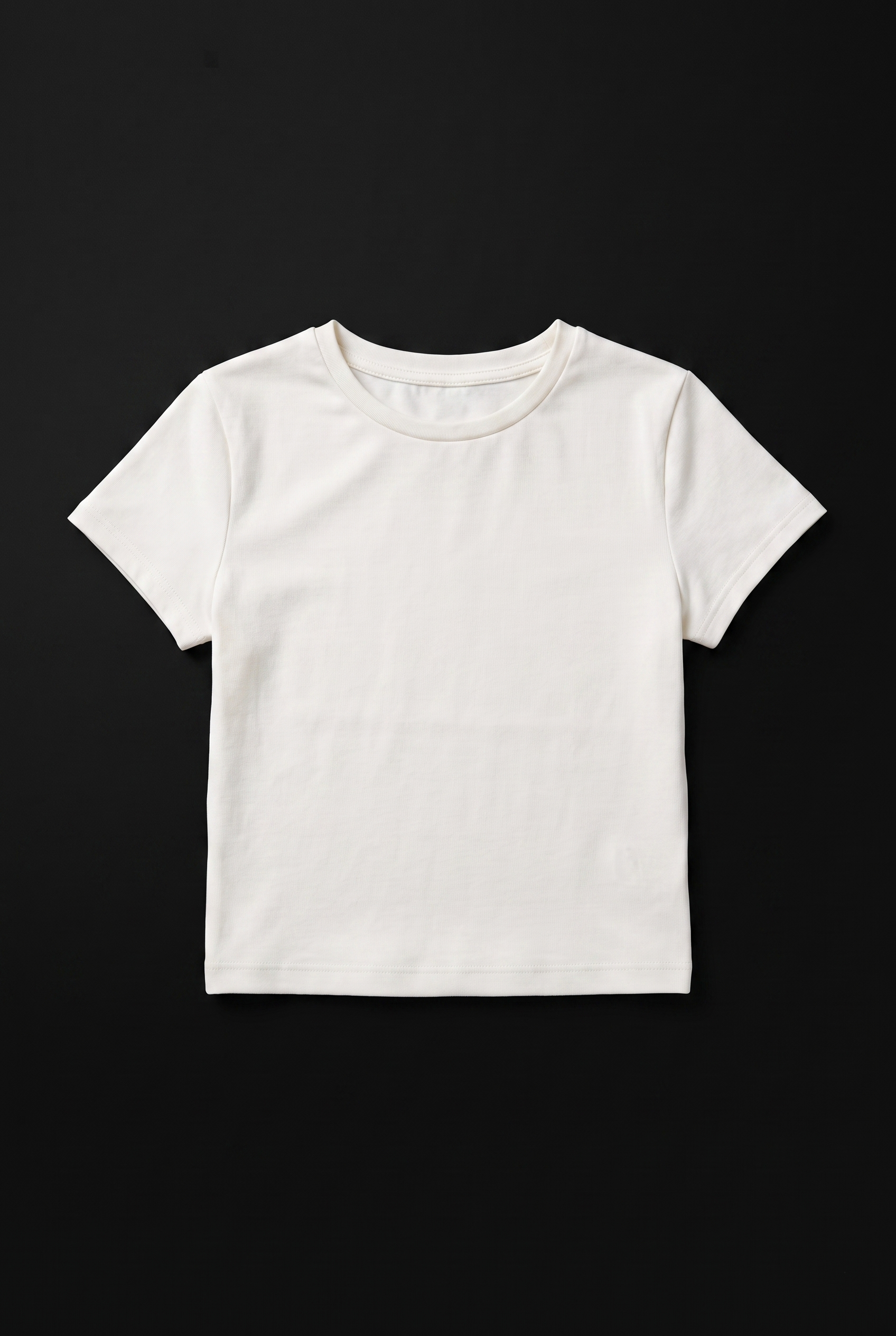 Playera deportiva manga corta lisa BLANCO