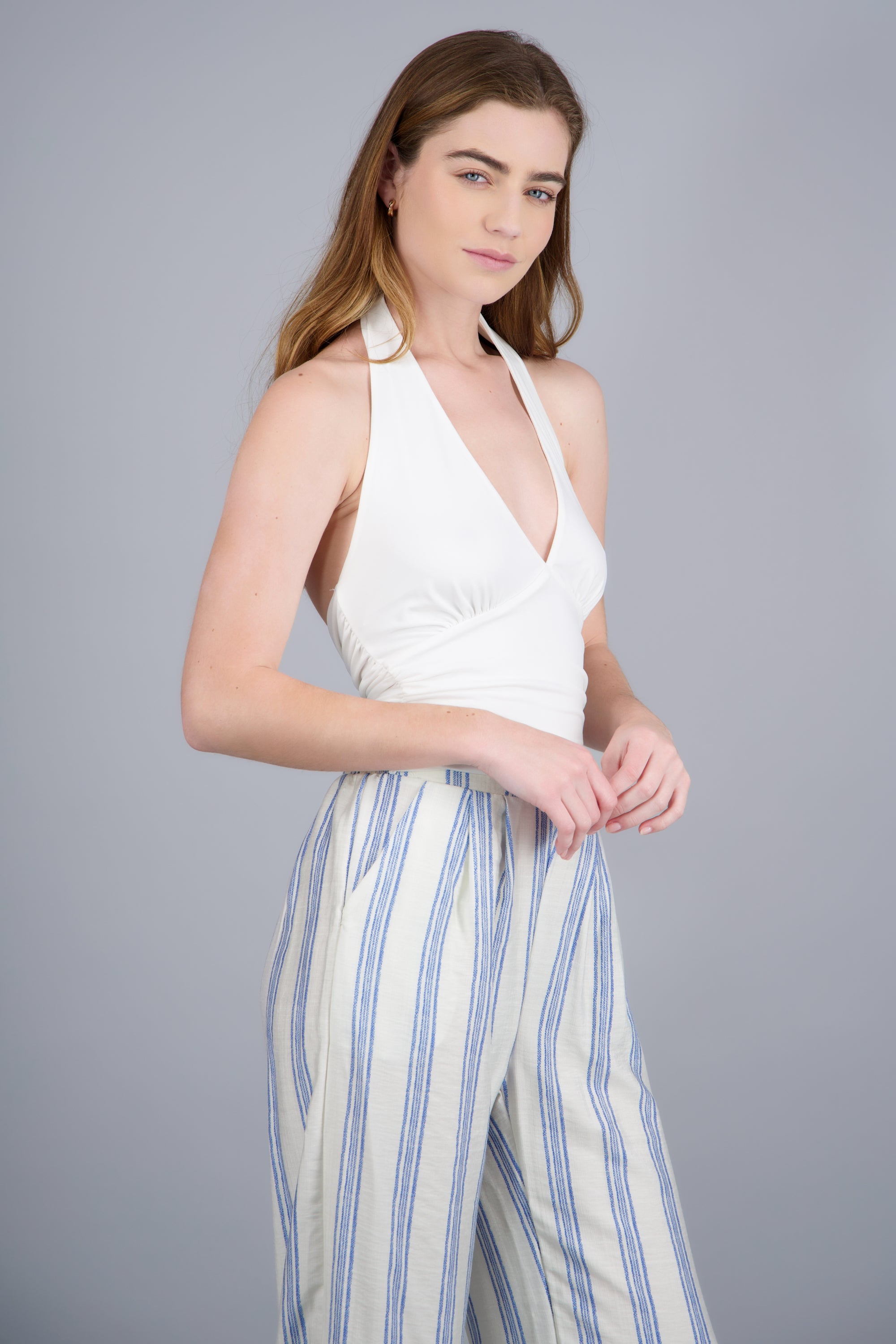 Top halter detalle espalda BLANCO