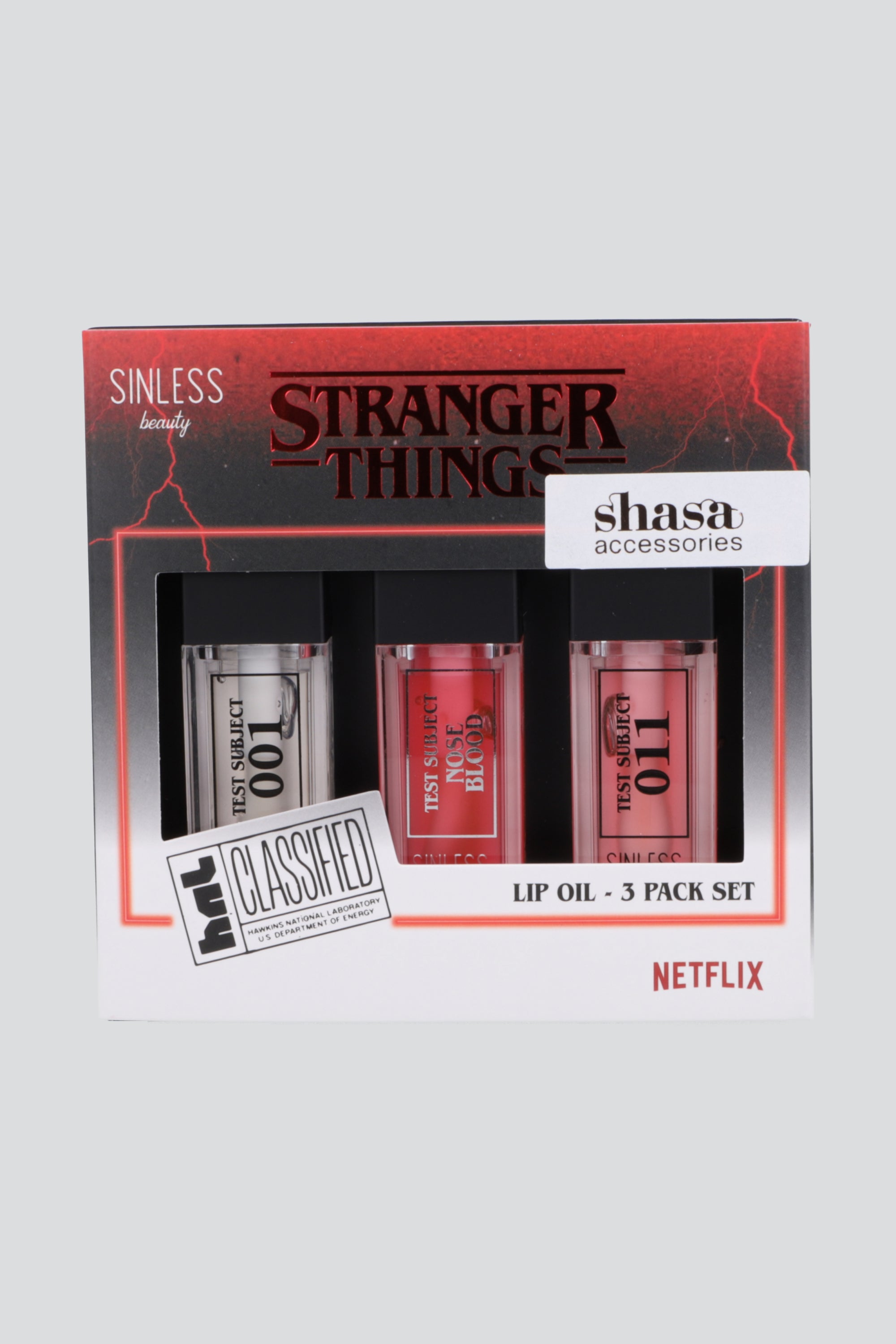 Set 3 lip oils stranger things ROSA COMBO