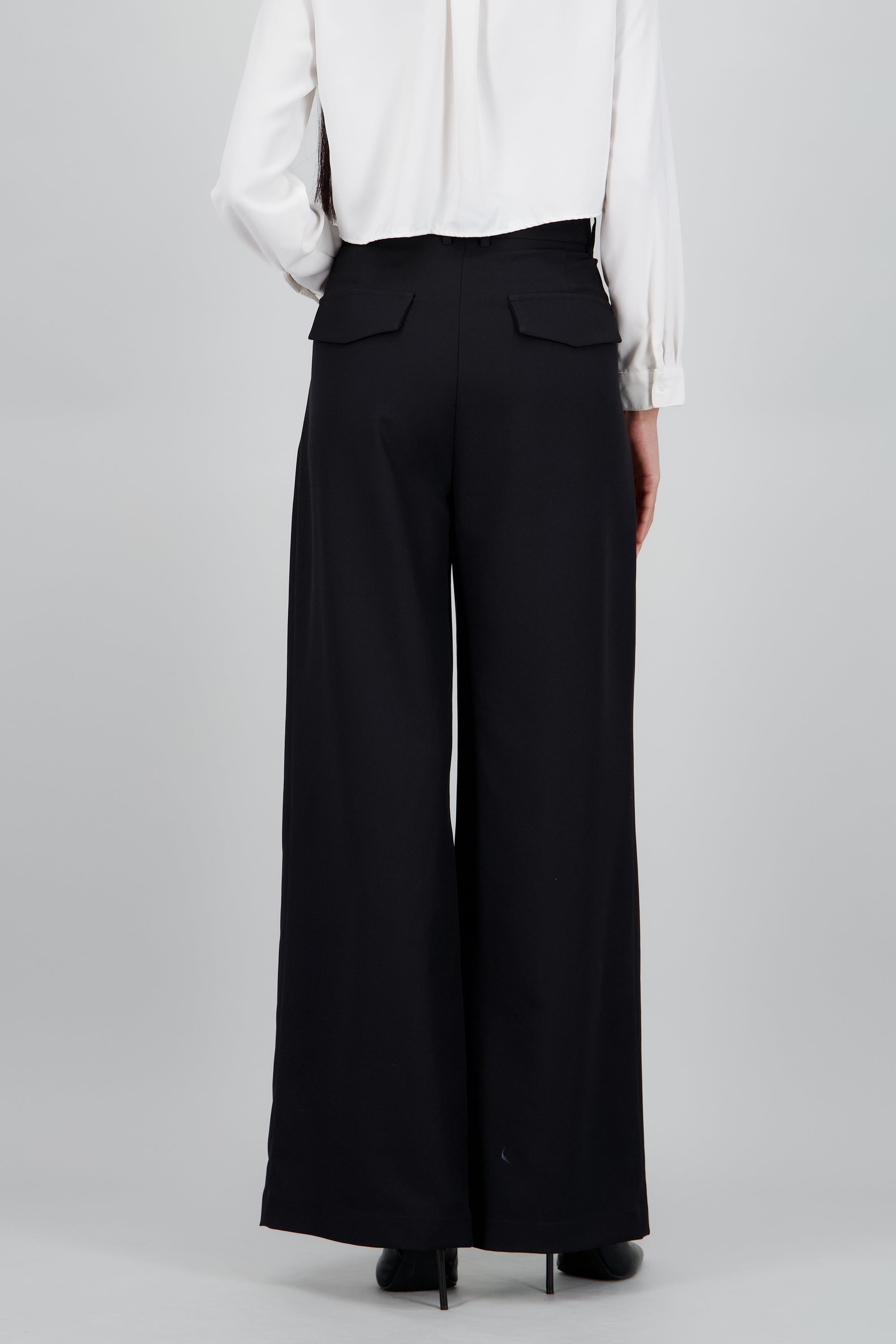 Pantalon sastreado doble pinza NEGRO