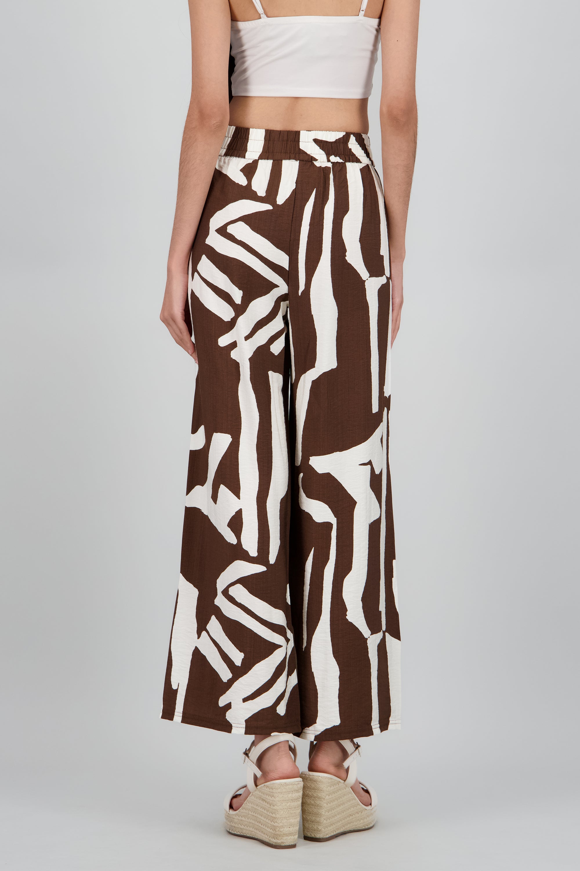 Pantalon estampado asimetrico CAFE COMBO