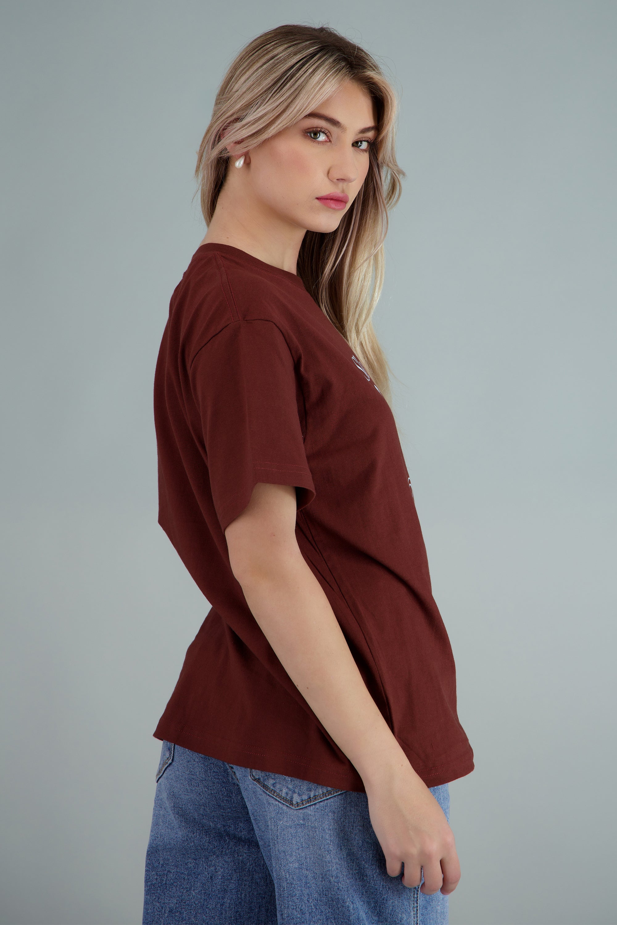 Playera estampada Coffee Club CHOCOLATE