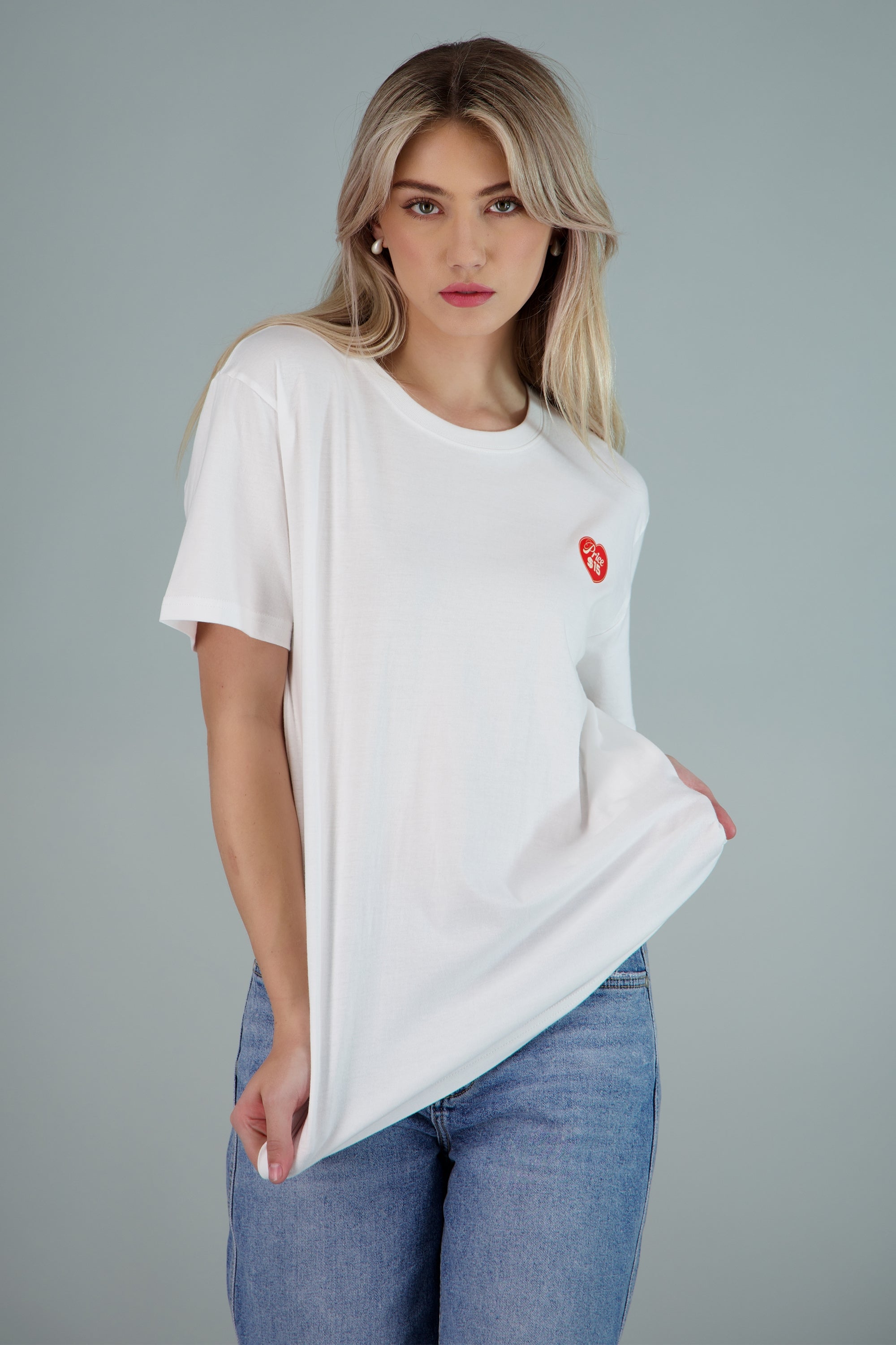 Playera estampada copa de helado BLANCO