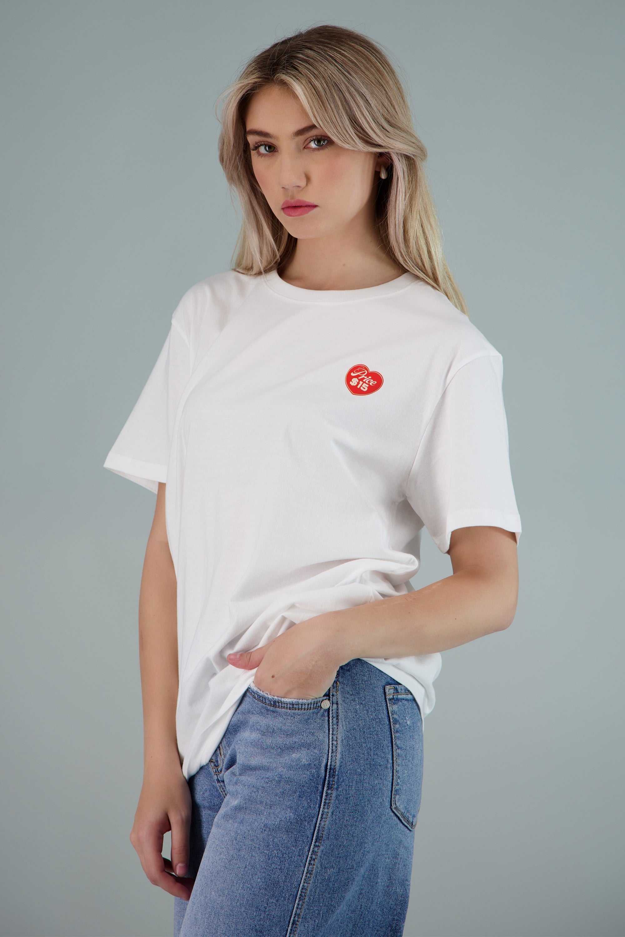 Playera estampada copa de helado BLANCO