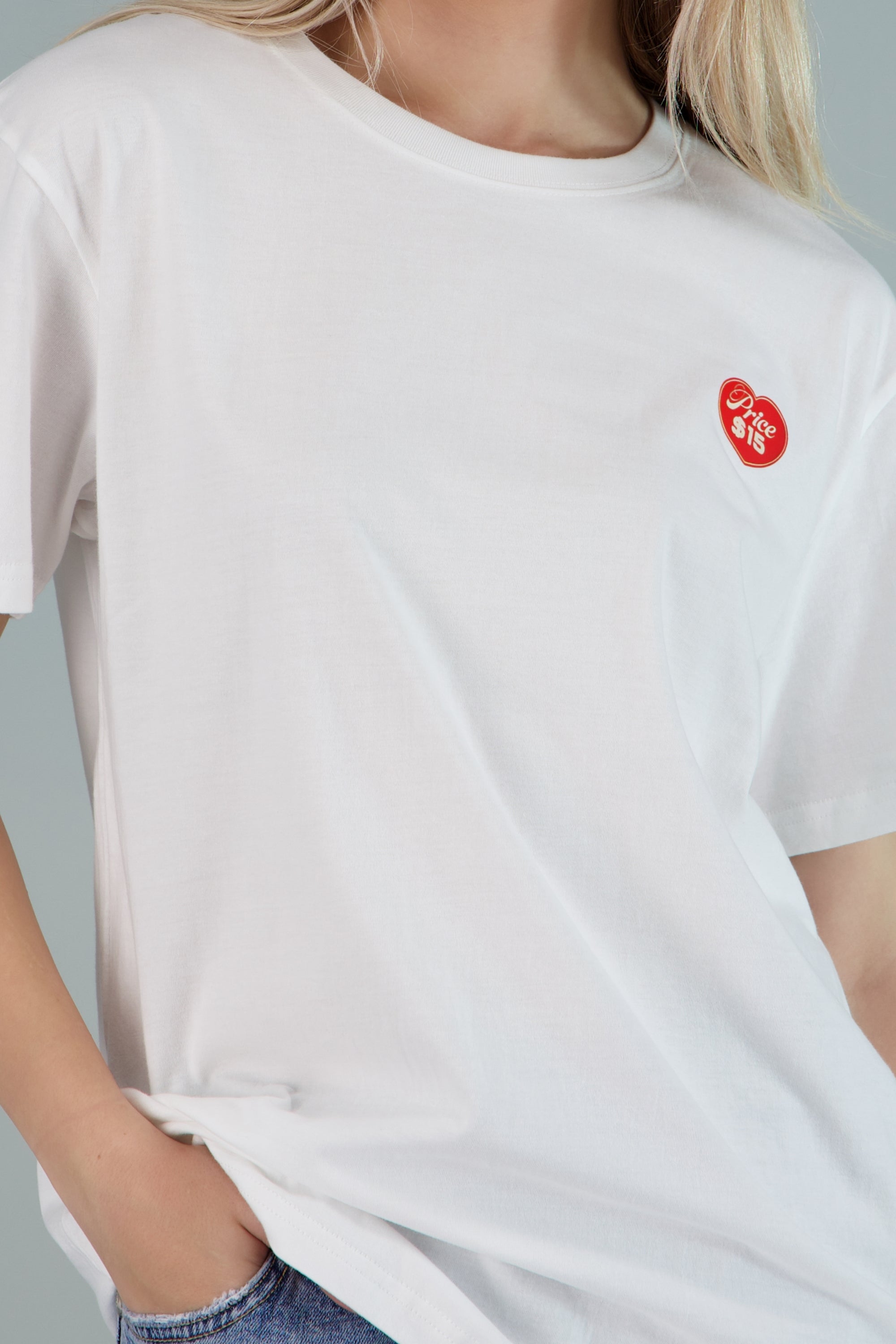 Playera estampada copa de helado BLANCO