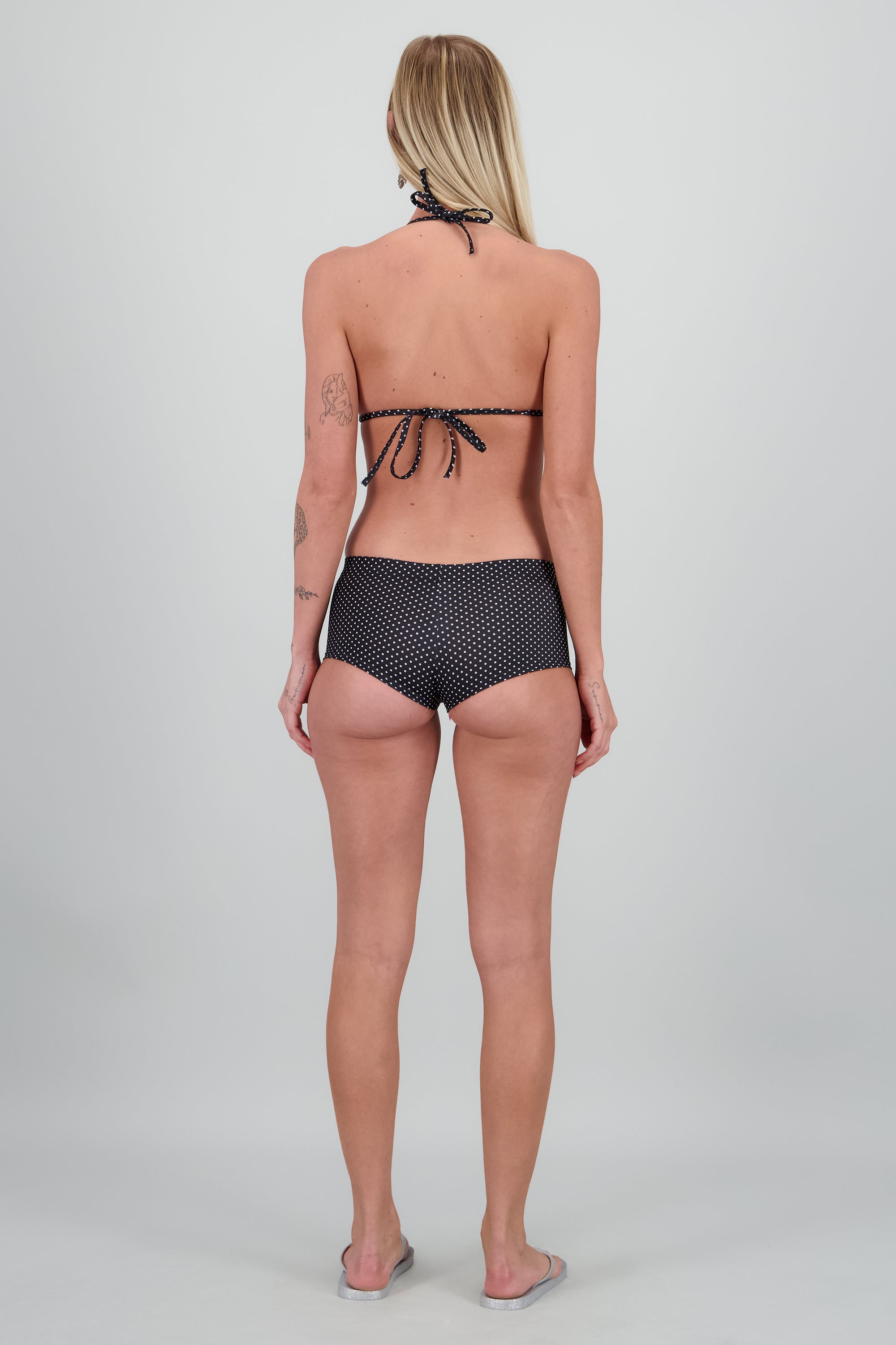 Bikini puntitos calzon short NEGRO COMBO