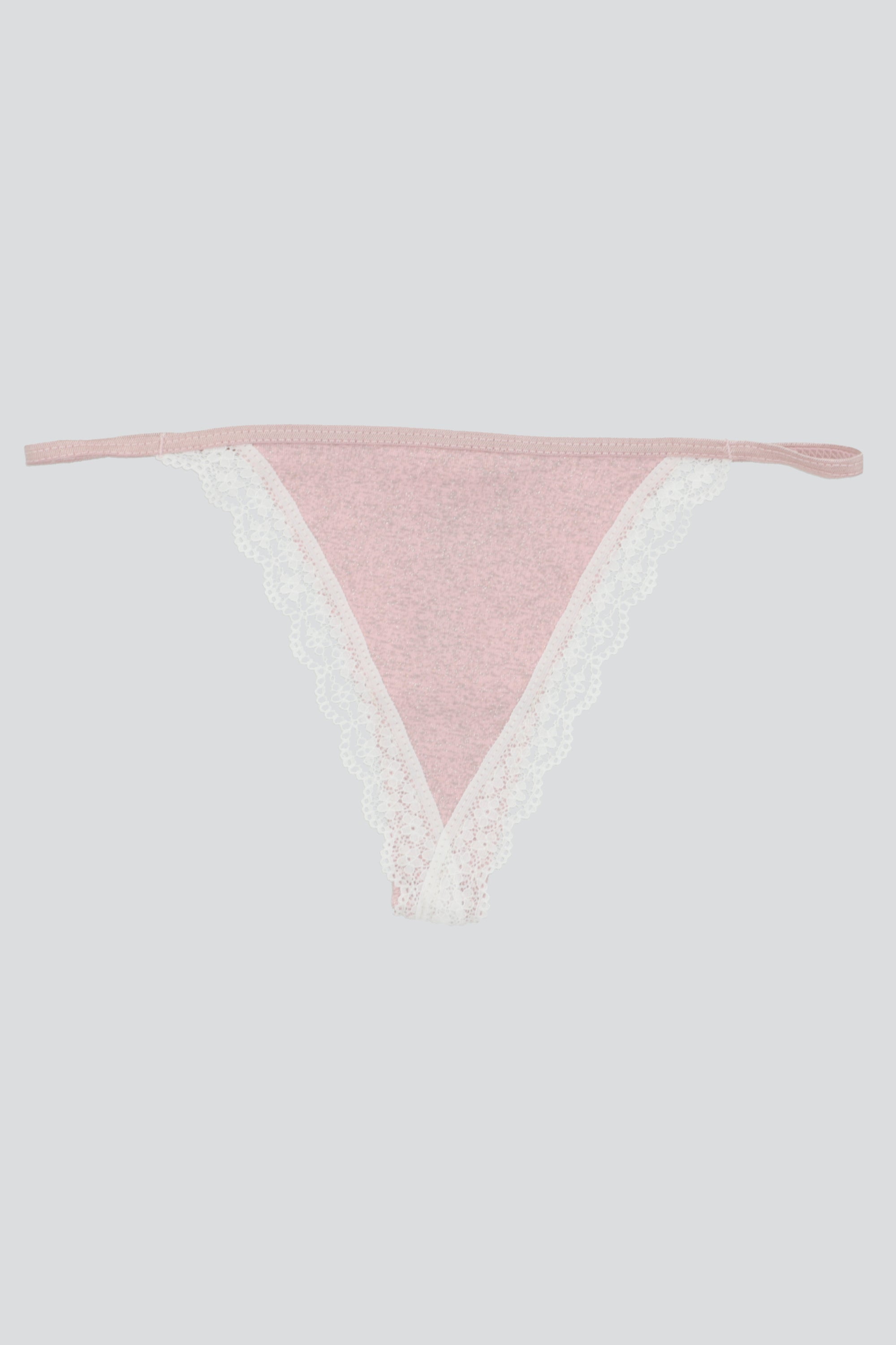 Tanga tela glitter bies PALO DE ROSA