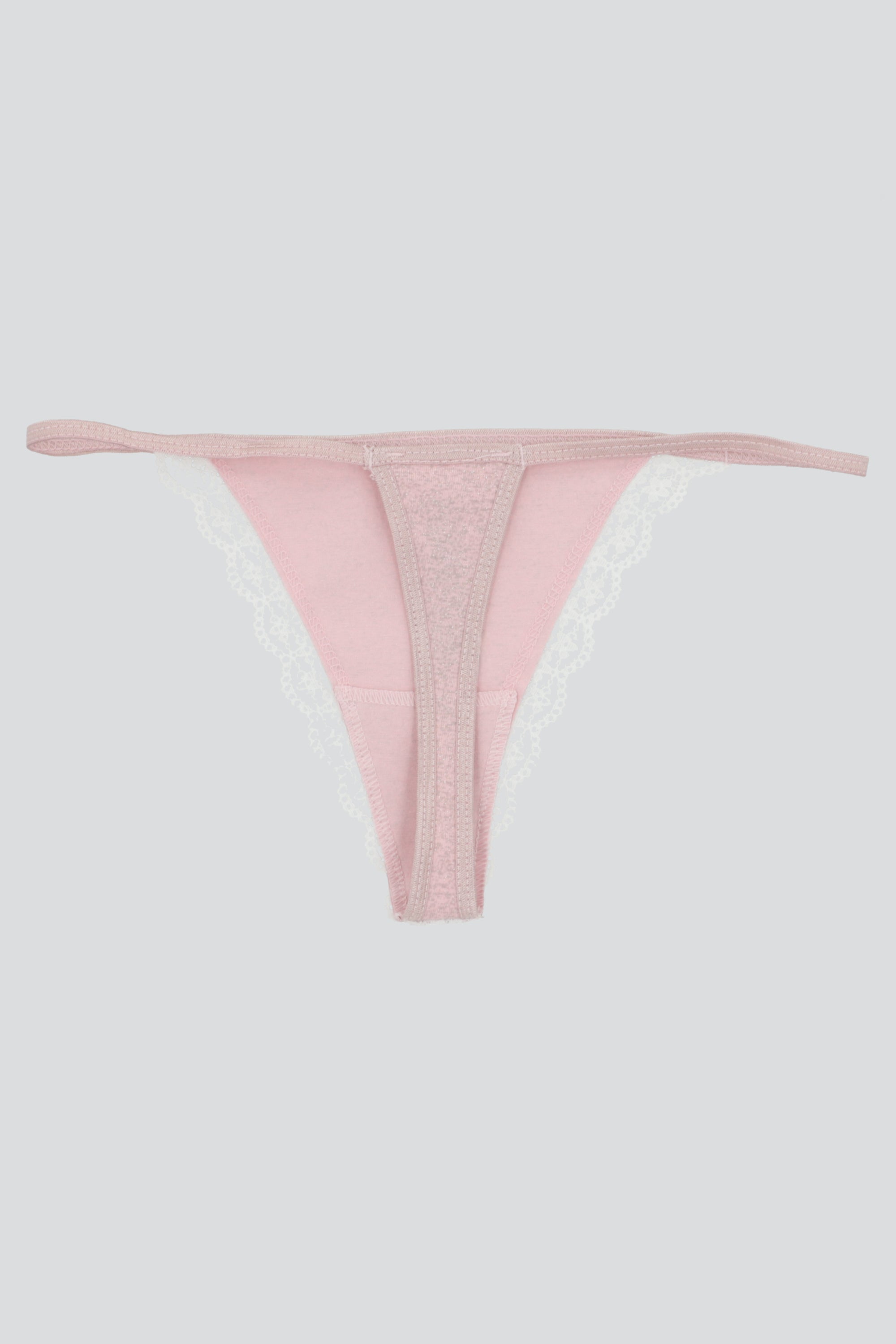 Tanga tela glitter bies PALO DE ROSA
