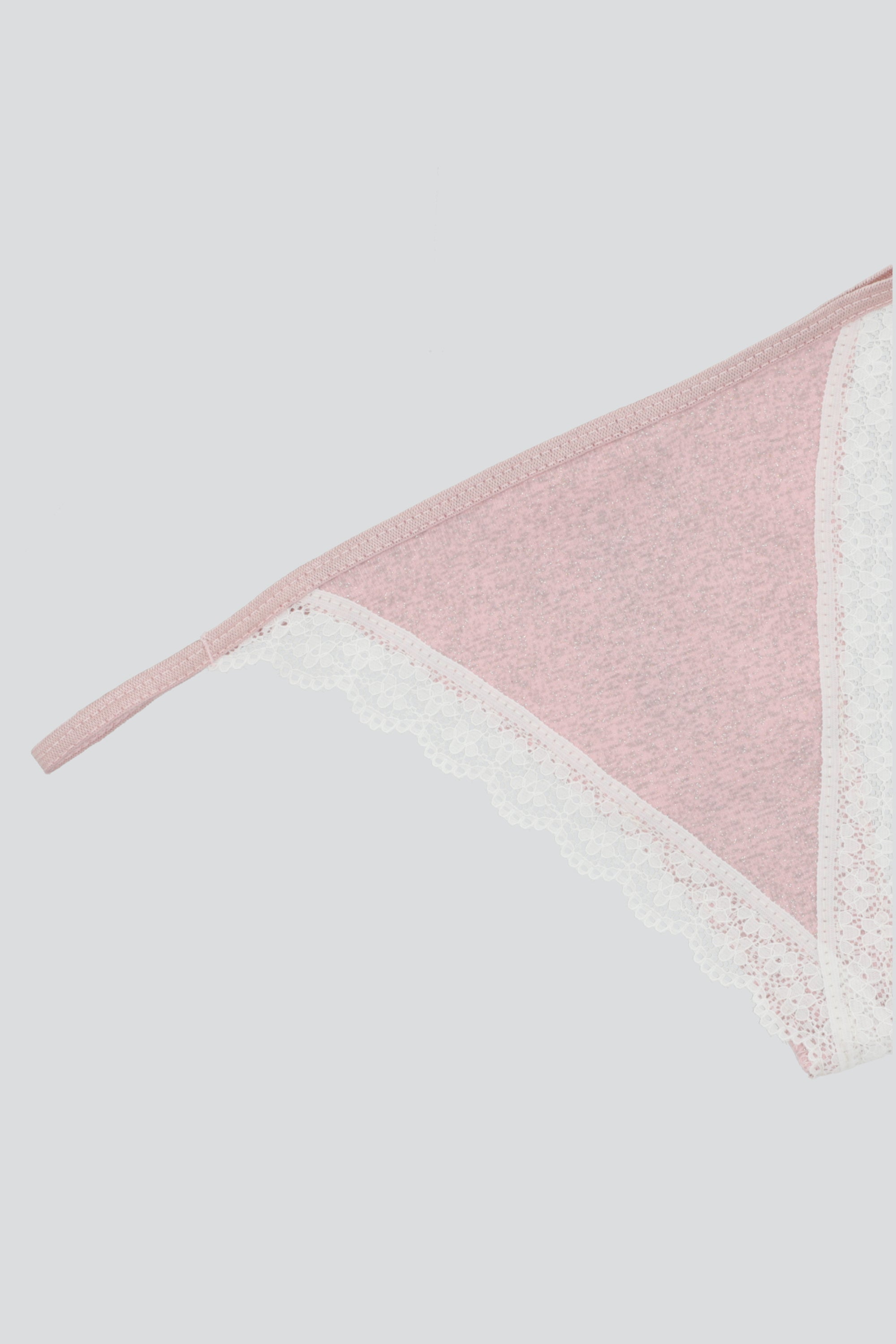 Tanga tela glitter bies PALO DE ROSA