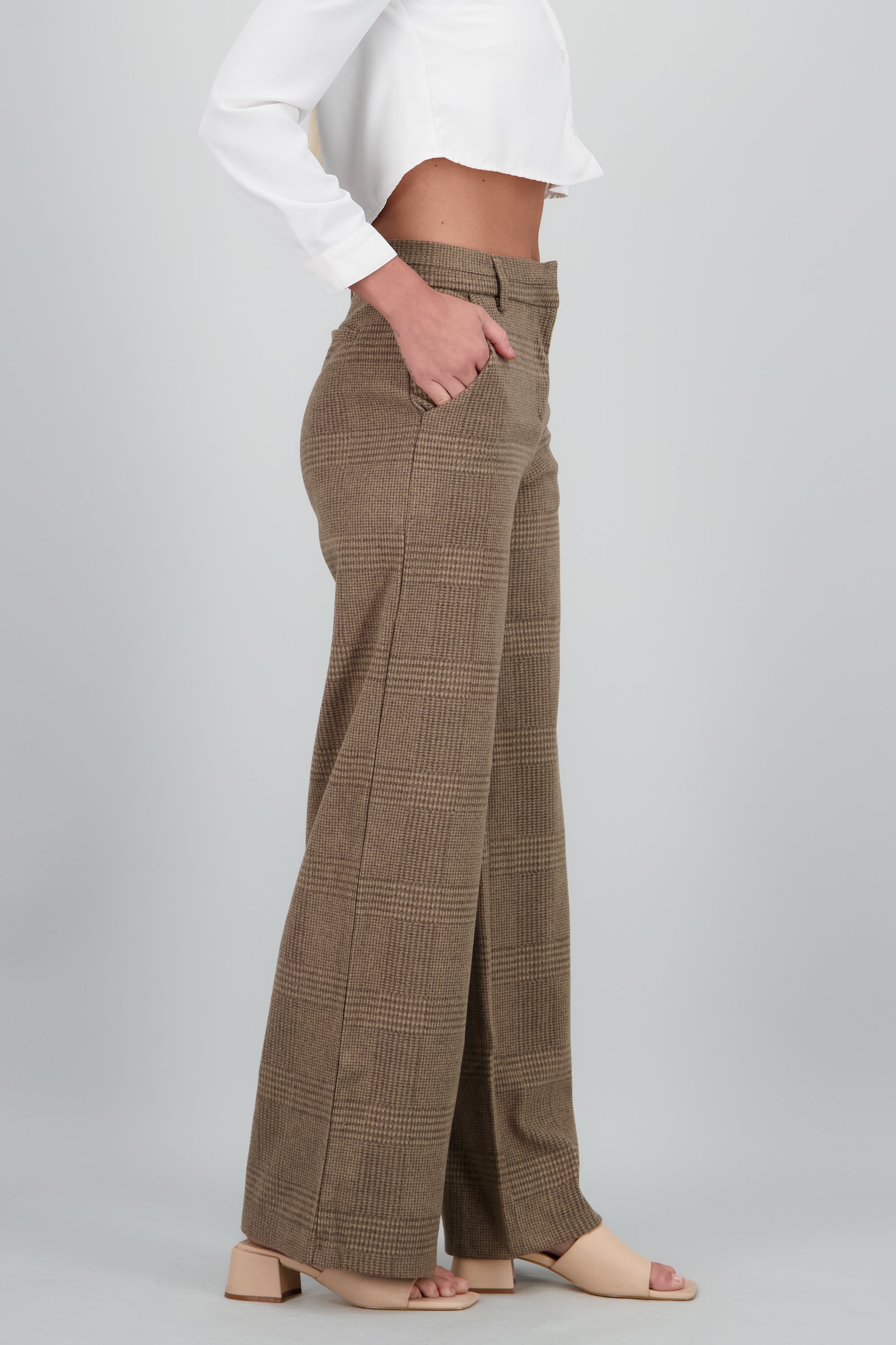 pantalon recto cuadros CAFE COMBO