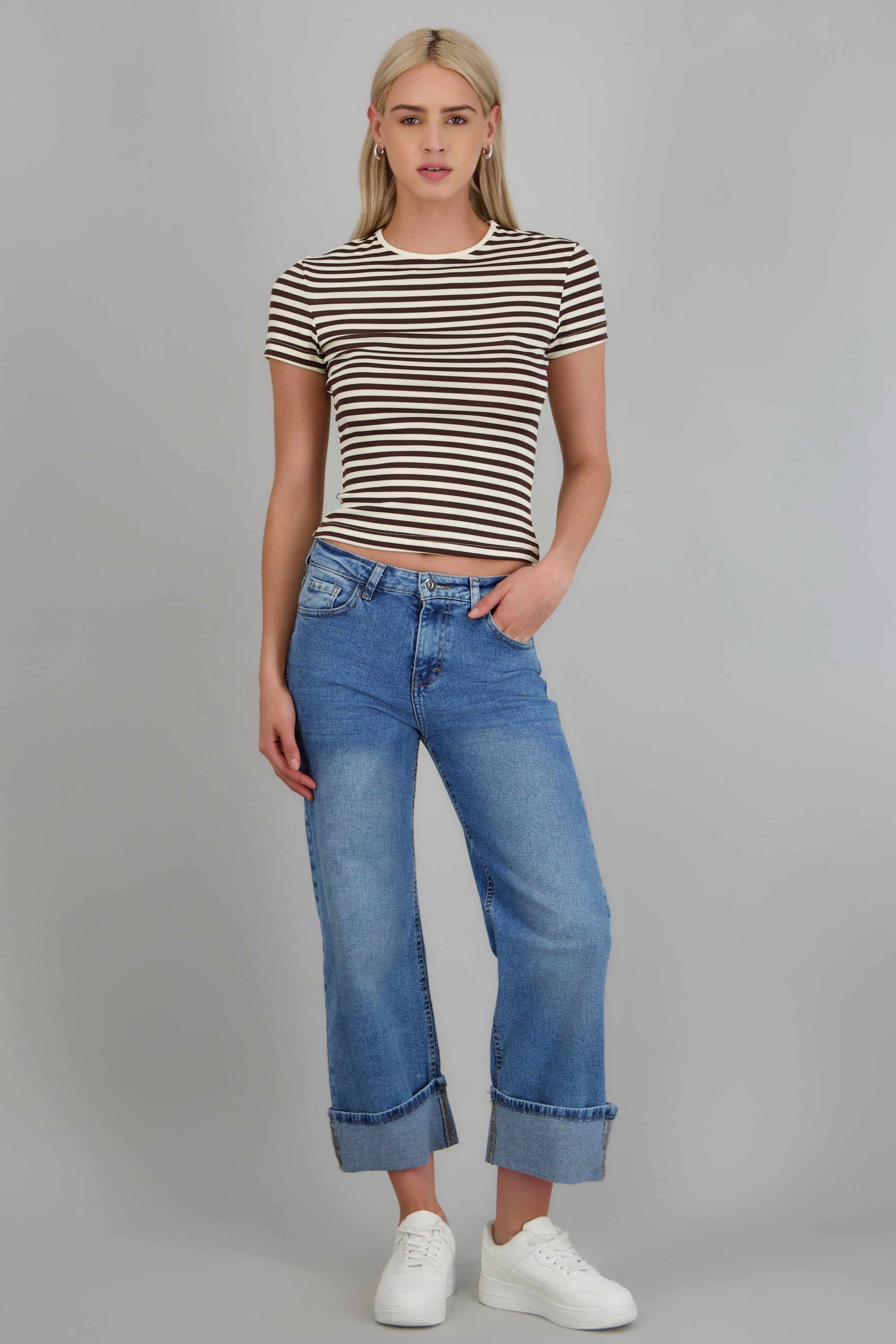 Jeans baggy tiro medio valenciana Hypsters AZUL