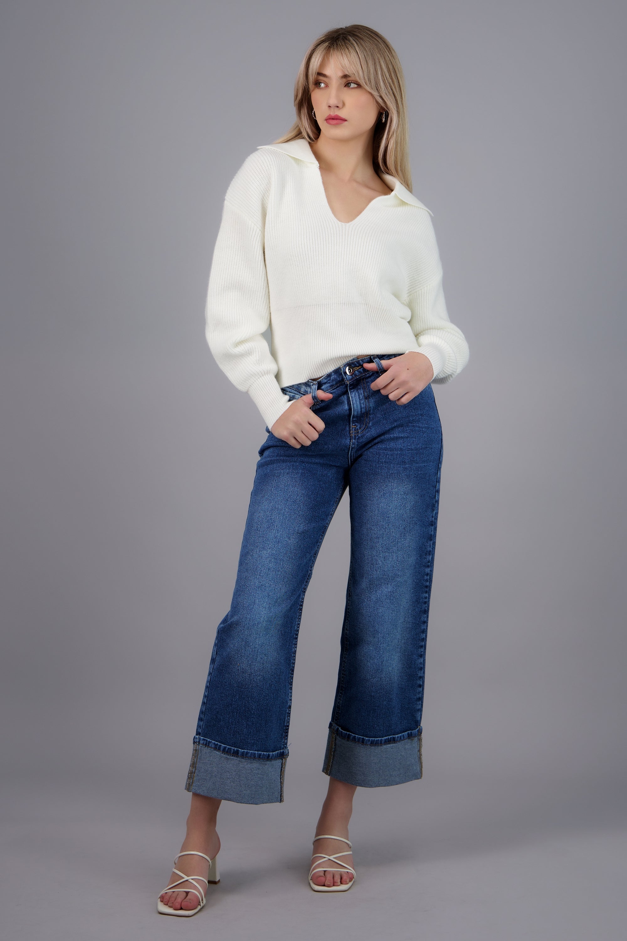 Jeans baggy tiro medio valenciana Hypsters MEDIUM WASH