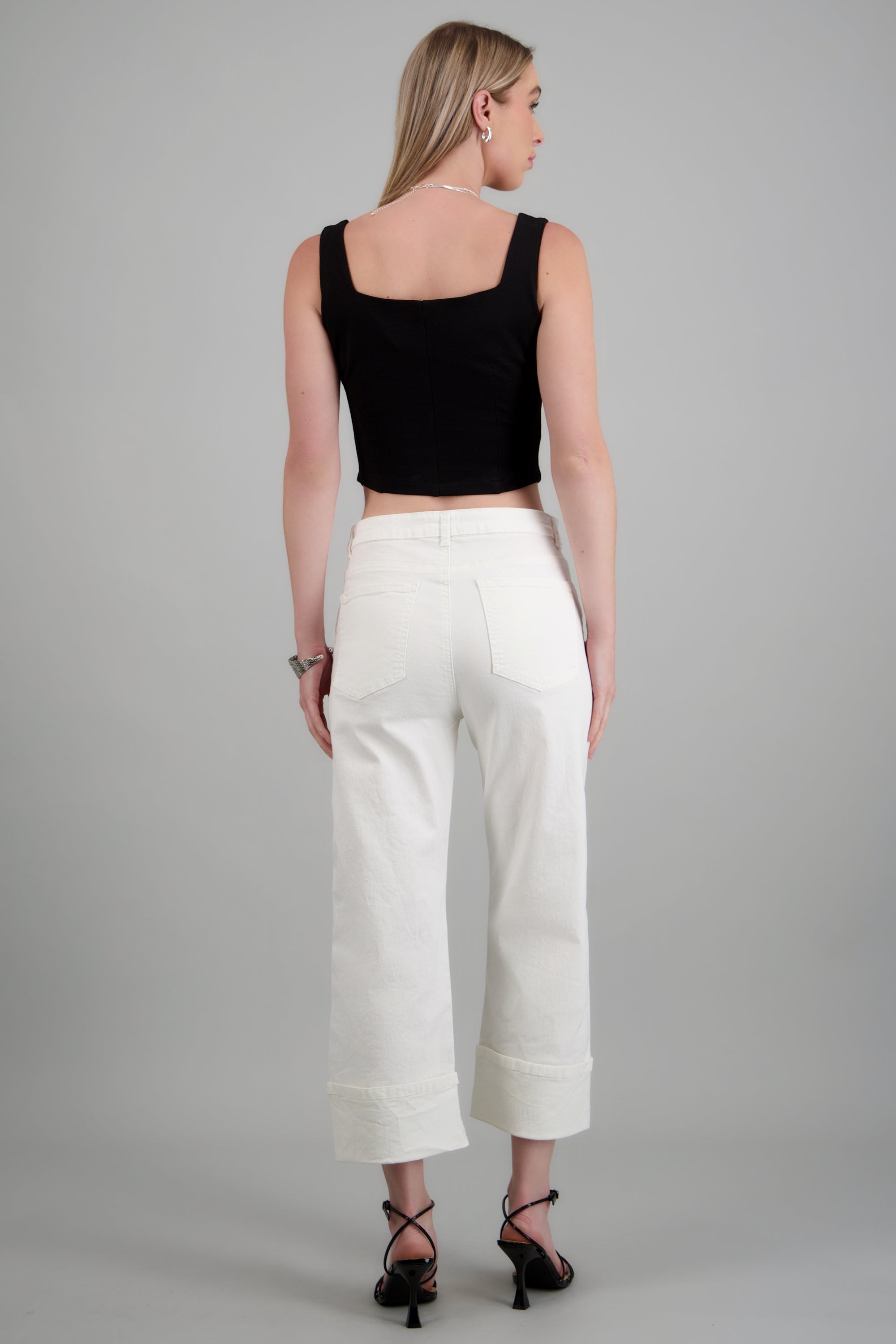 Jeans baggy tiro medio valenciana Hypsters BLANCO