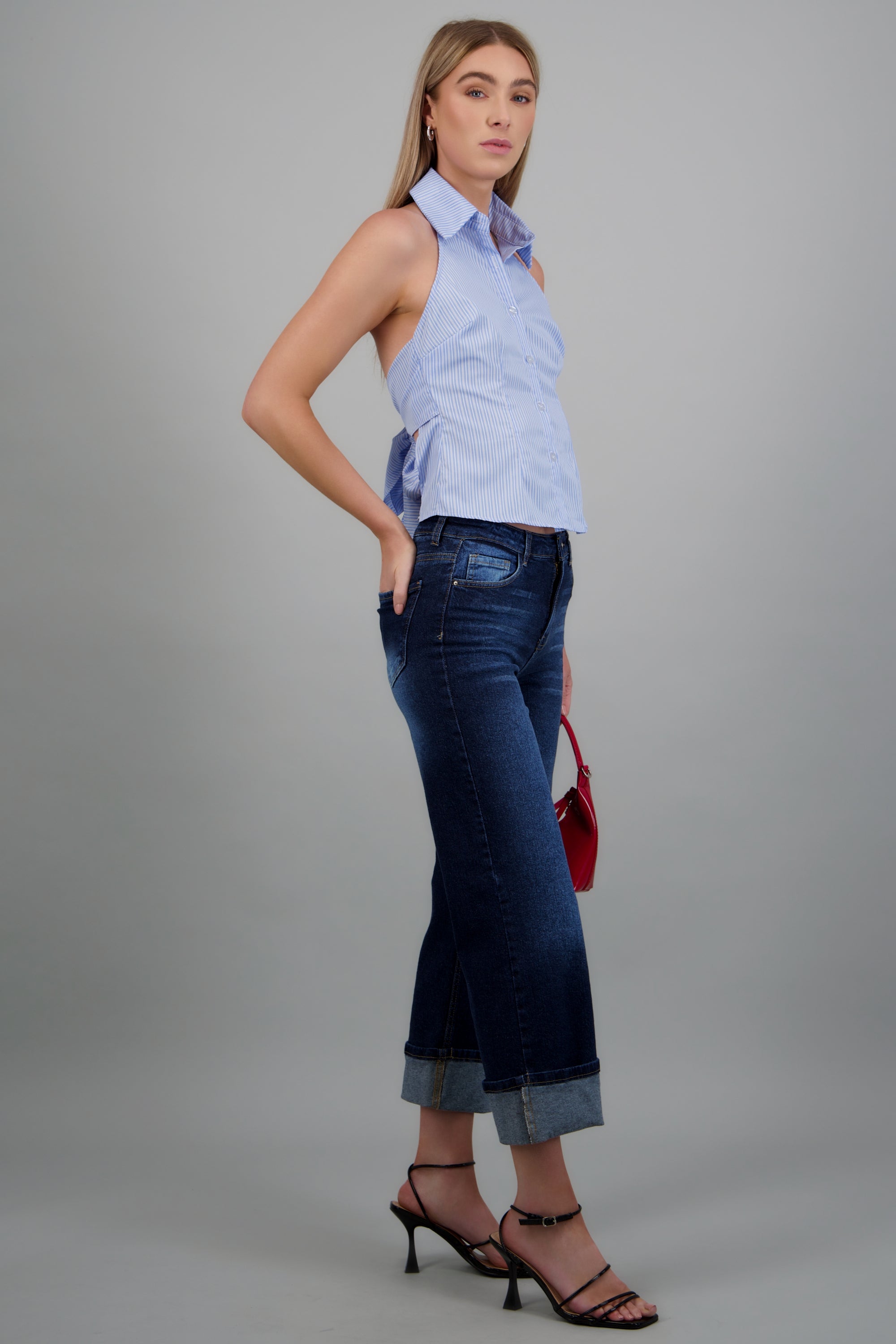 Jeans baggy tiro medio valenciana Hypsters INDIGO