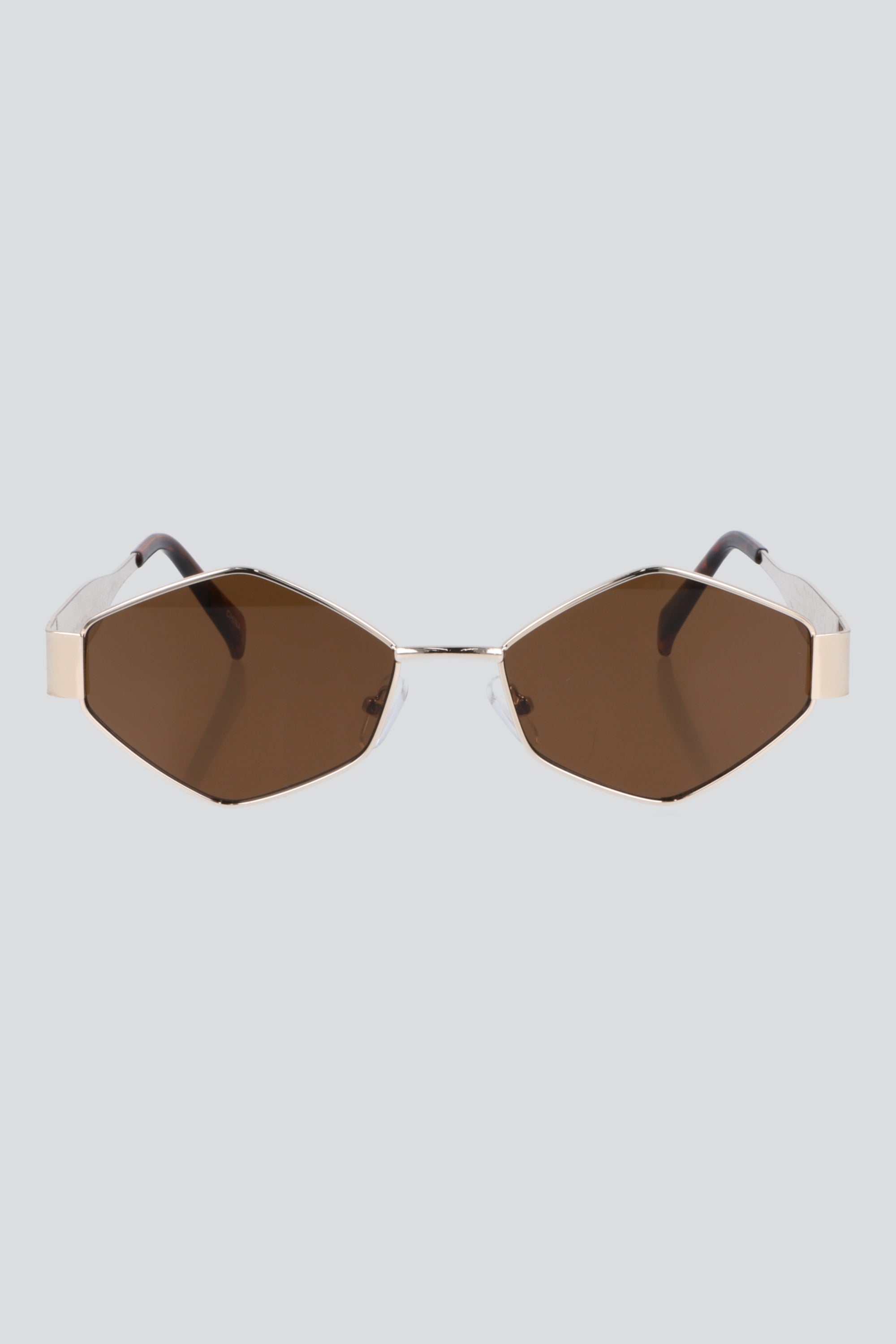 Lentes geométricos marco metálico CAFE