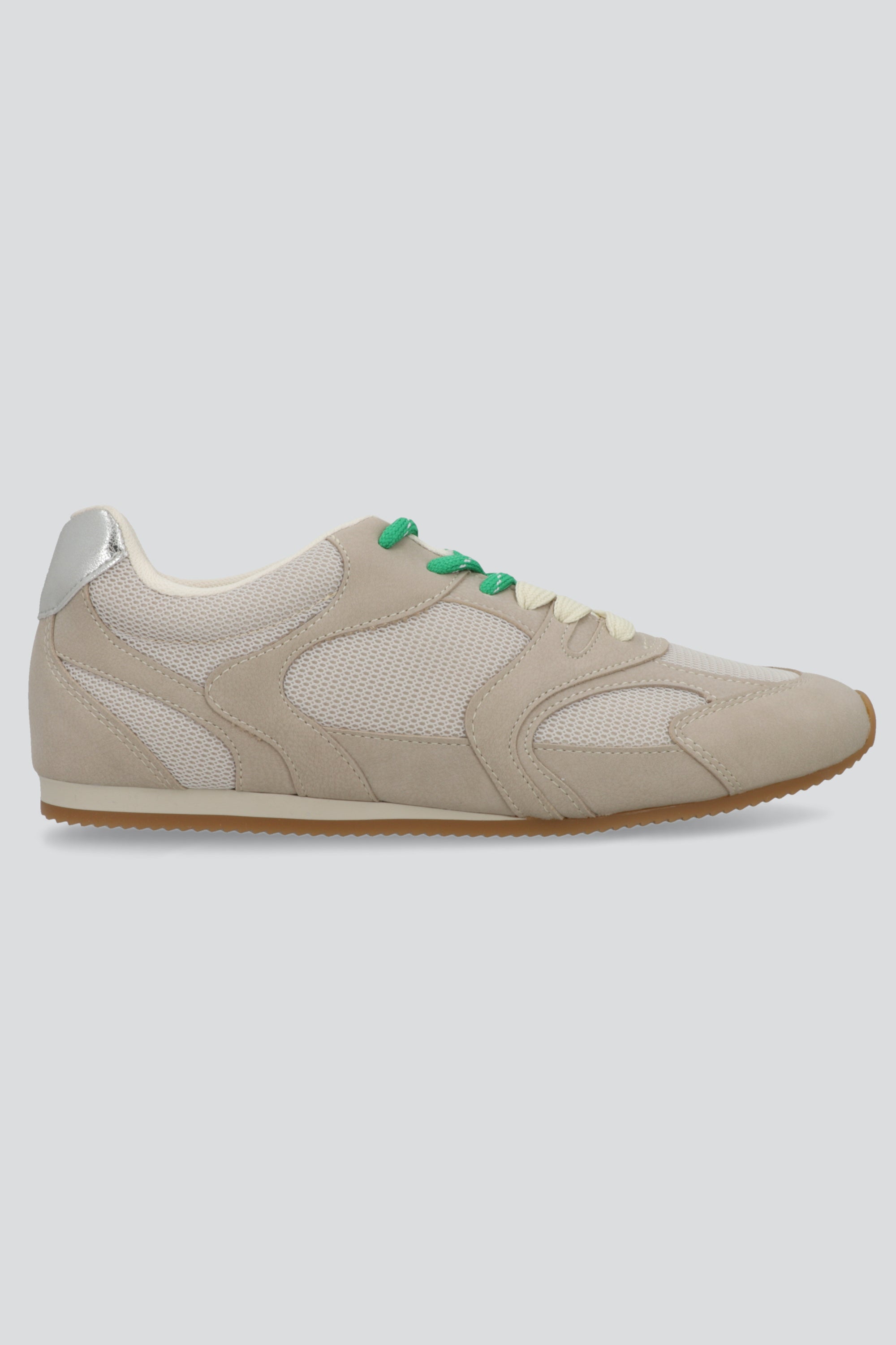 Tenis gamucina agujeta doble TAUPE
