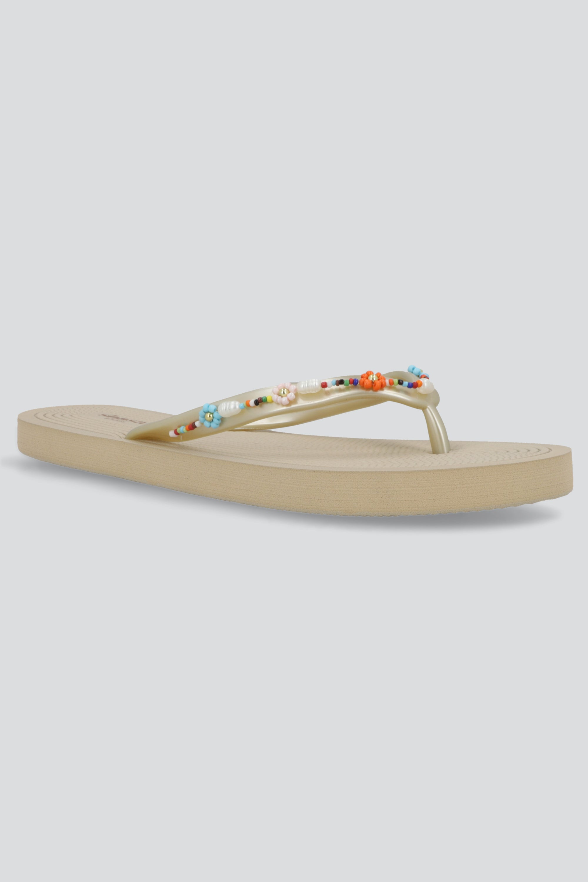 Flip flop charms multi TAUPE