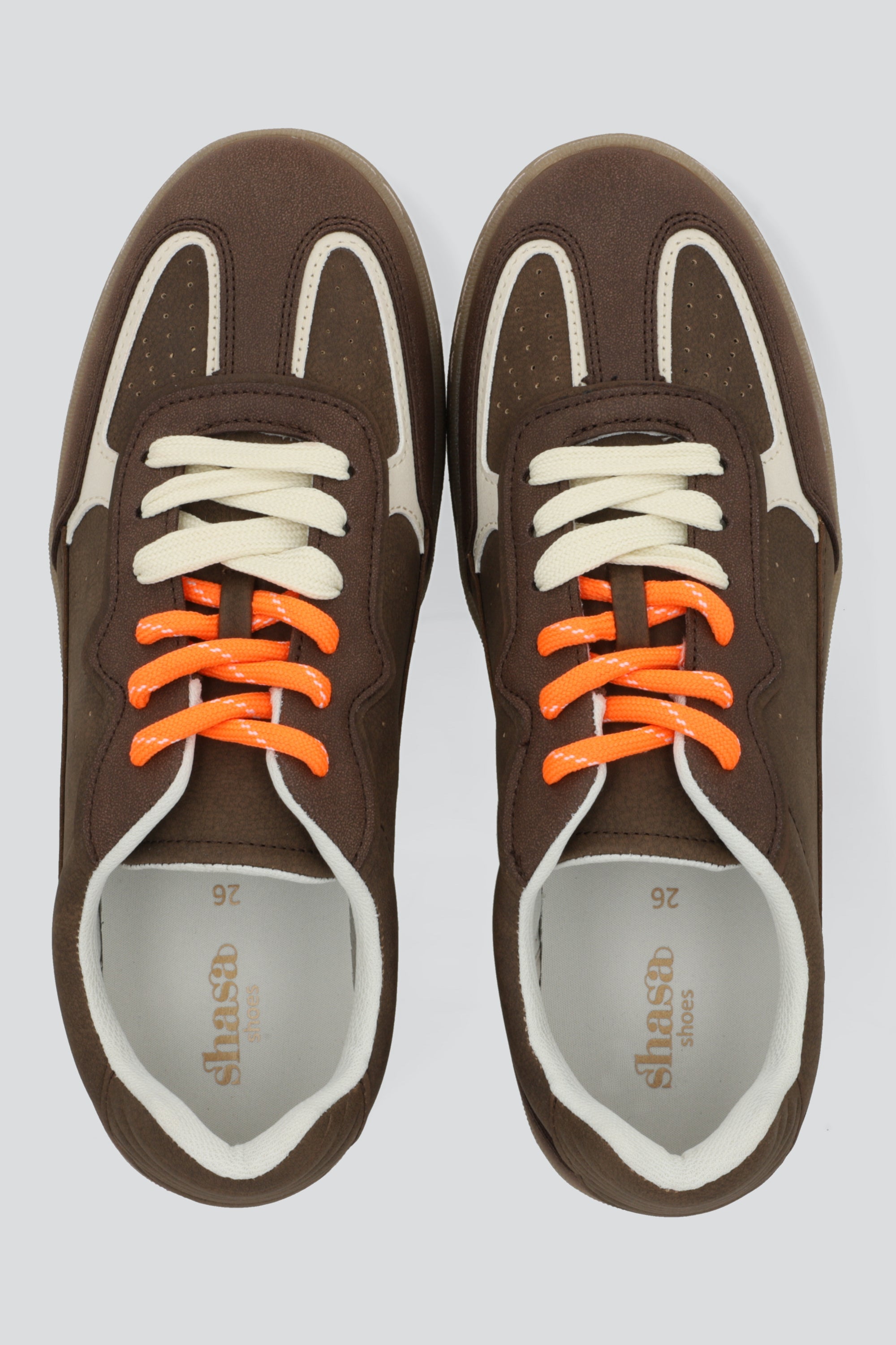 Tenis casual contraste CHOCOLATE