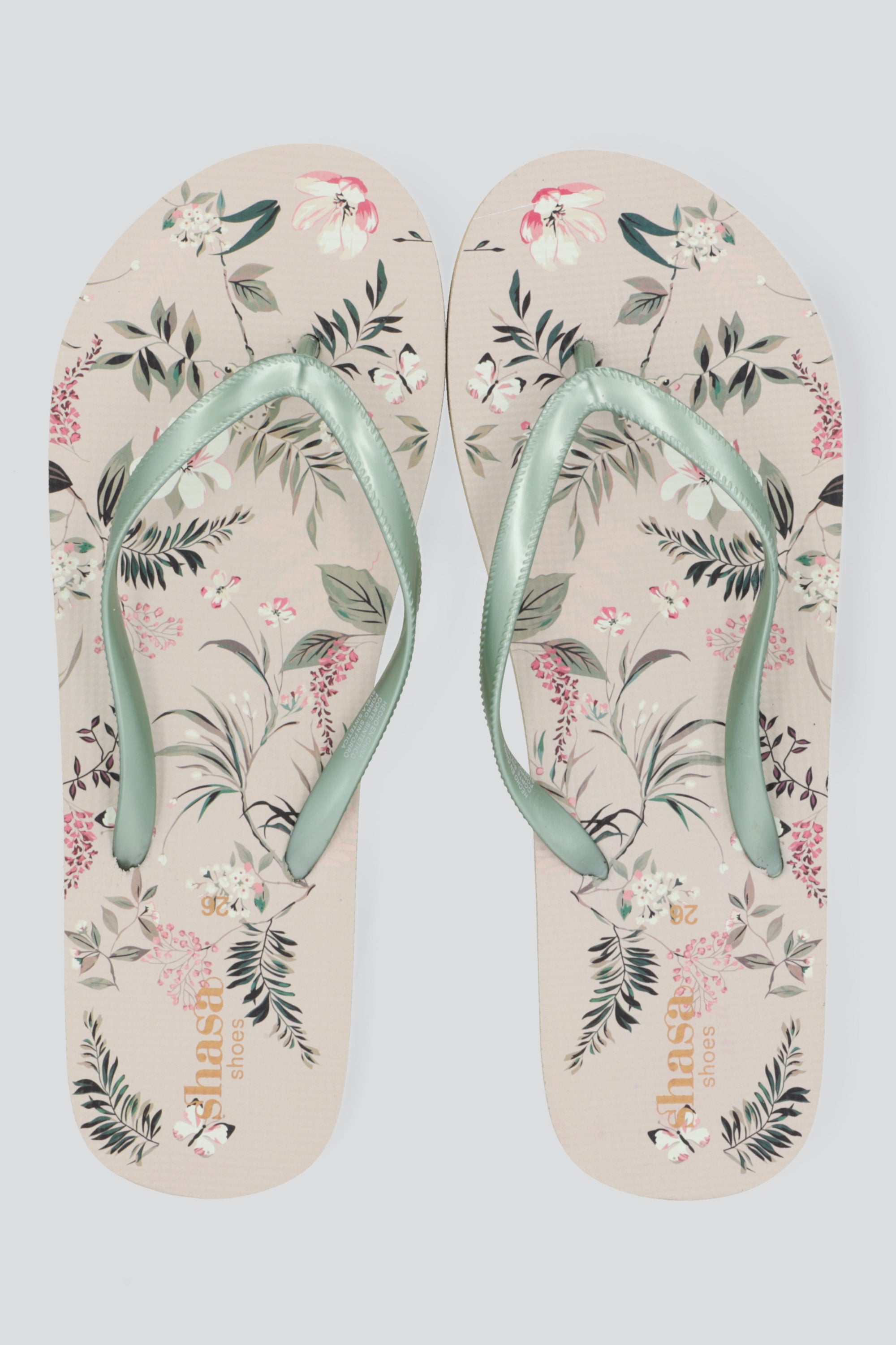 Flip flop flores salvajes HUESO