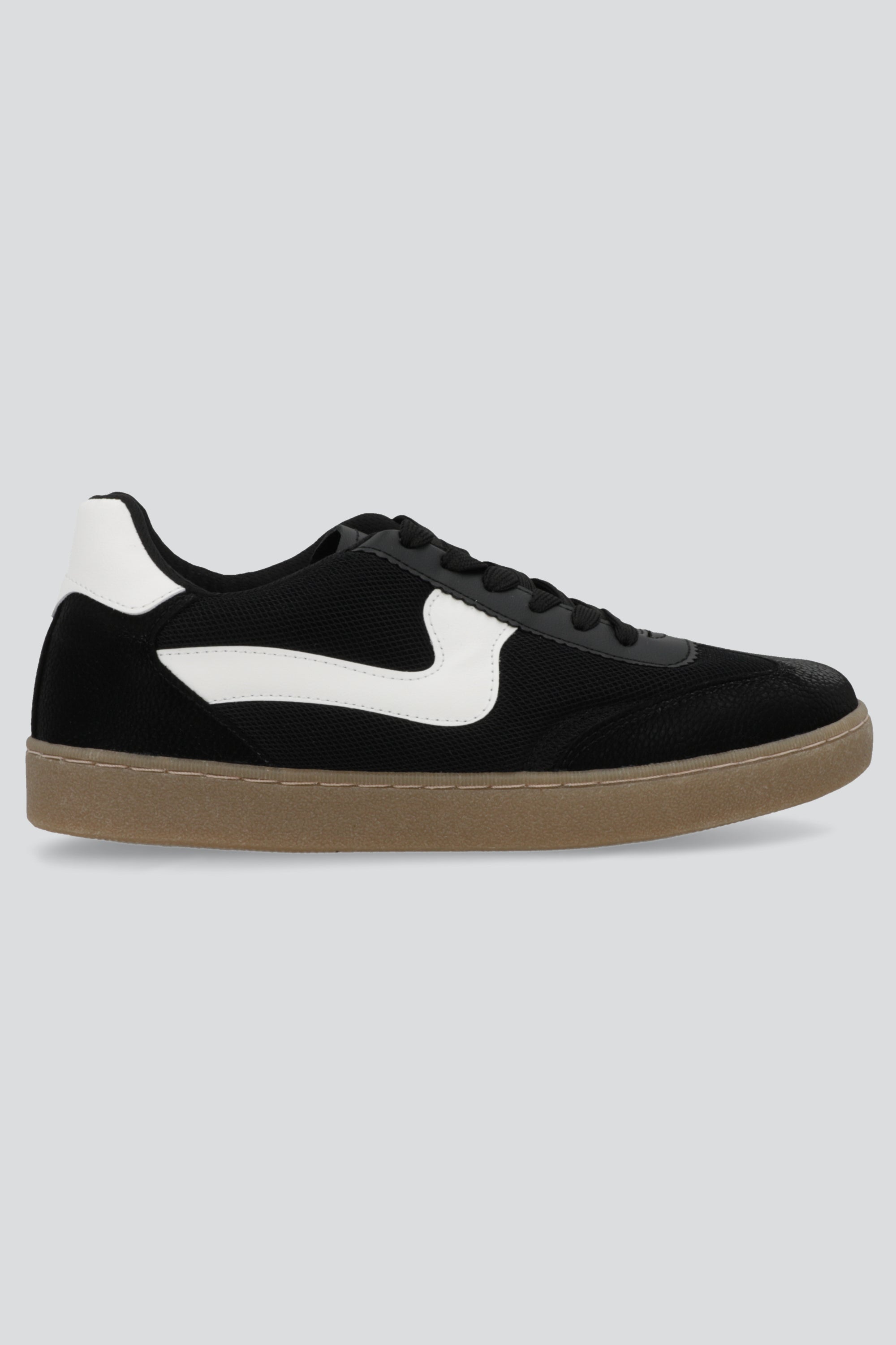 Tenis casual linea curbeada NEGRO