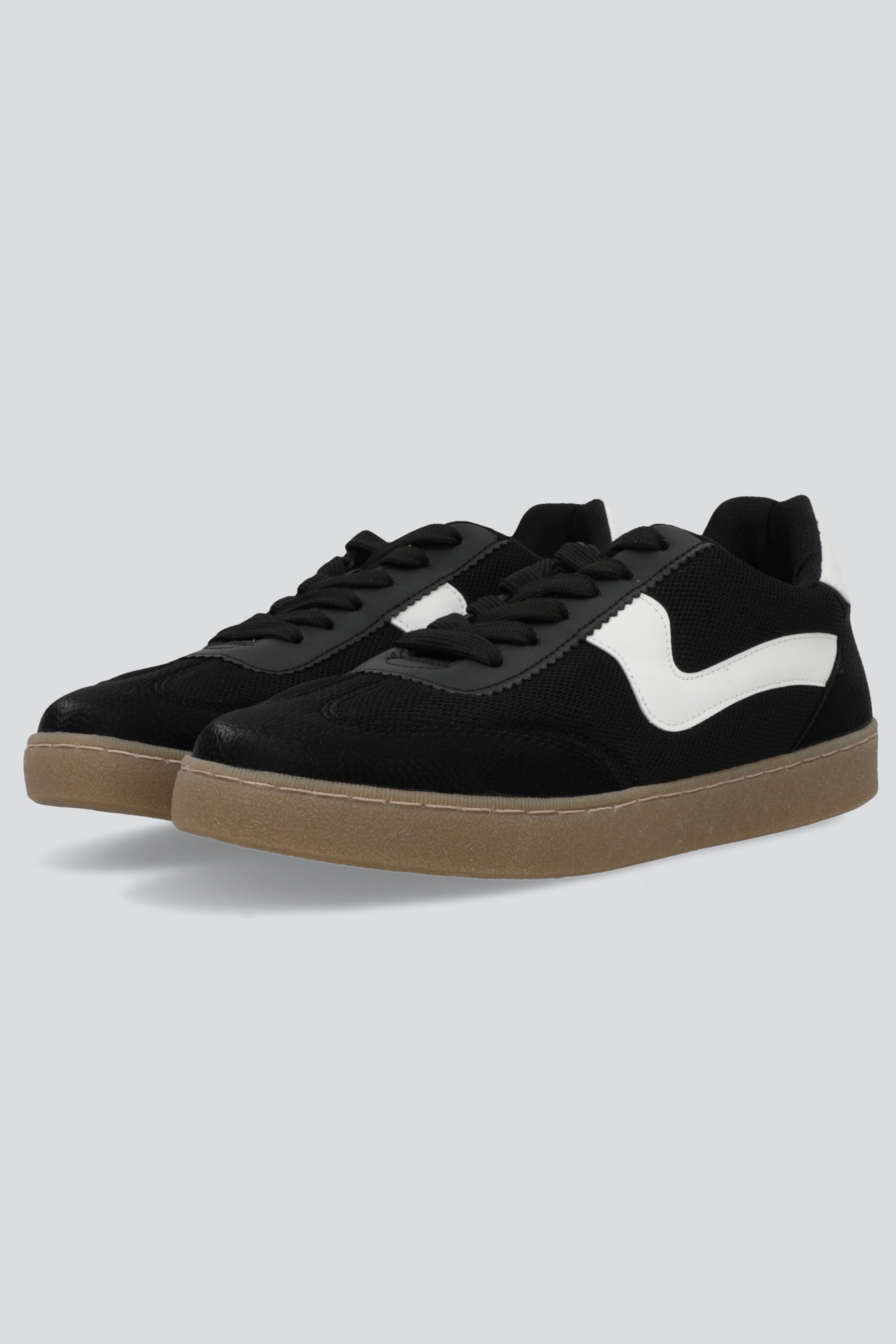 Tenis casual linea curbeada NEGRO