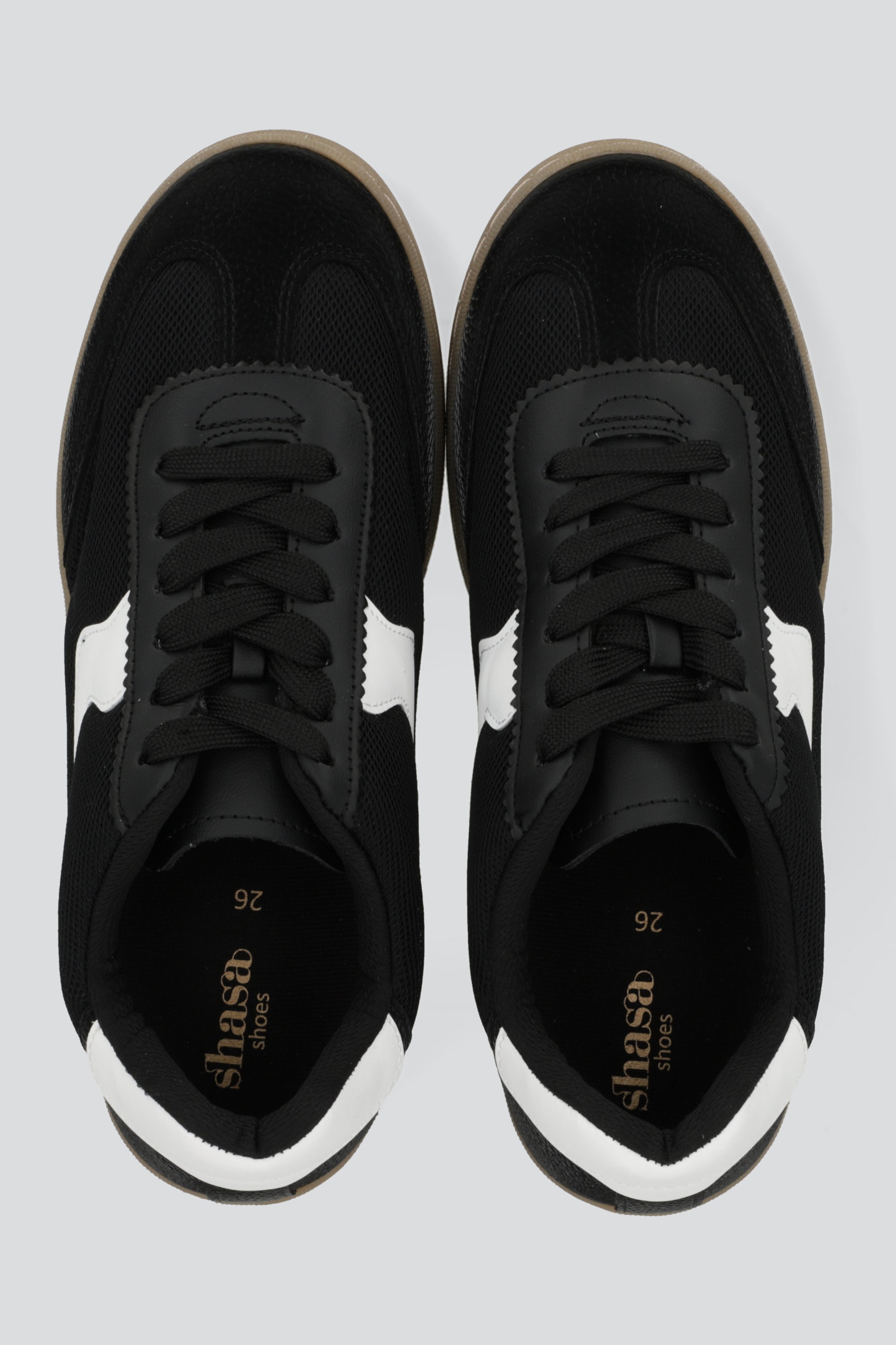 Tenis casual linea curbeada NEGRO