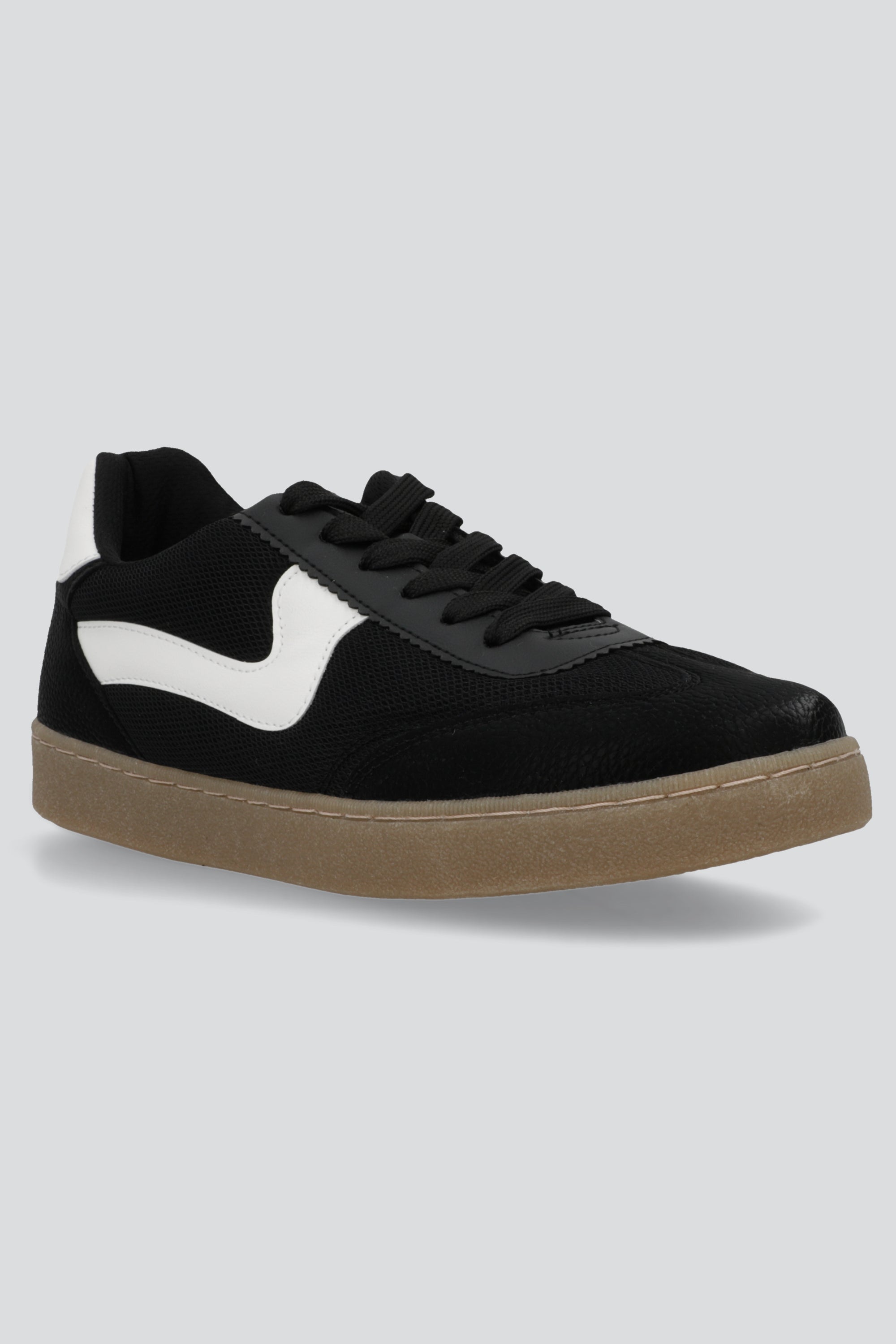 Tenis casual linea curbeada NEGRO