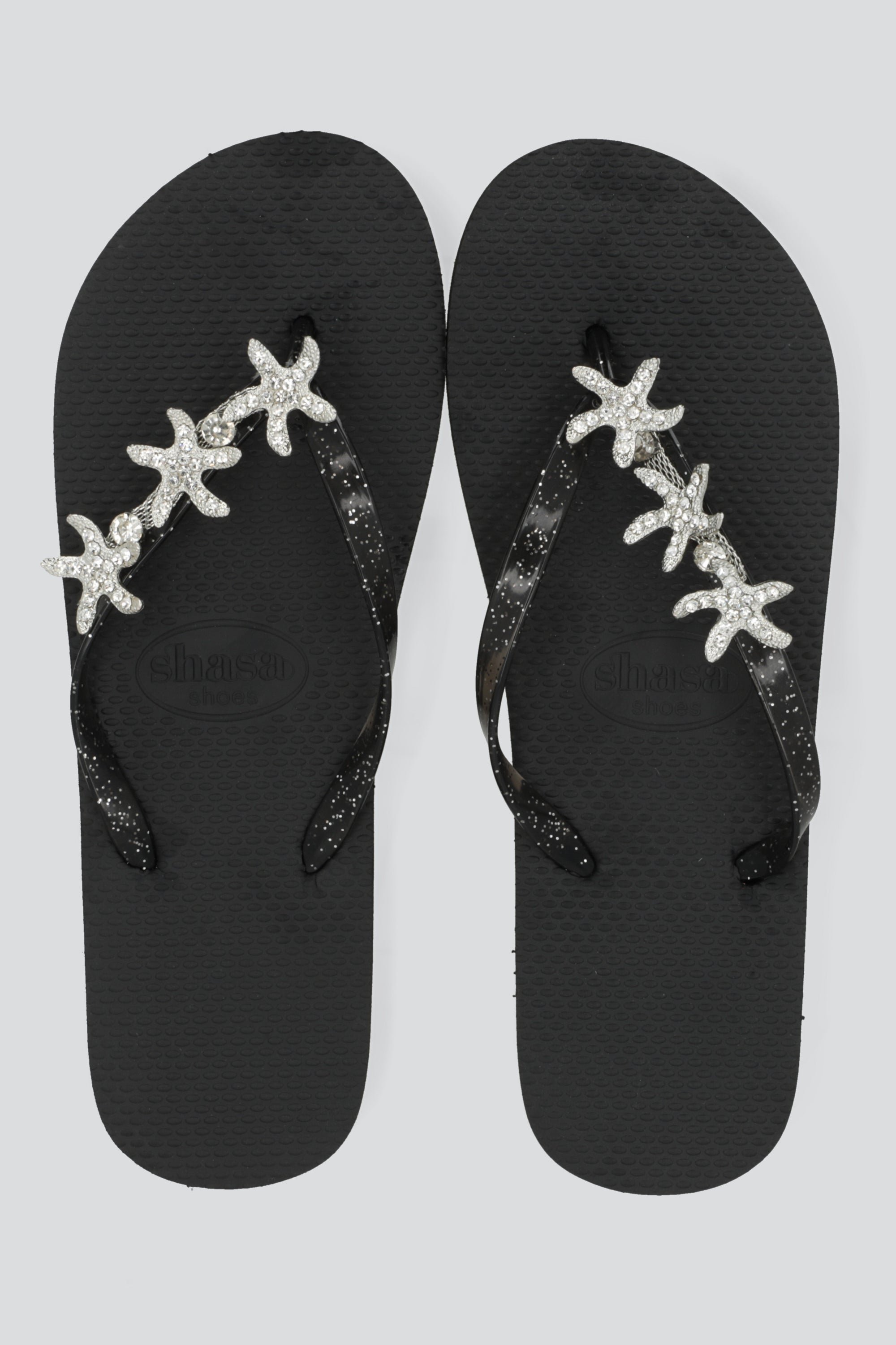 Flip flop estrellas de mar NEGRO