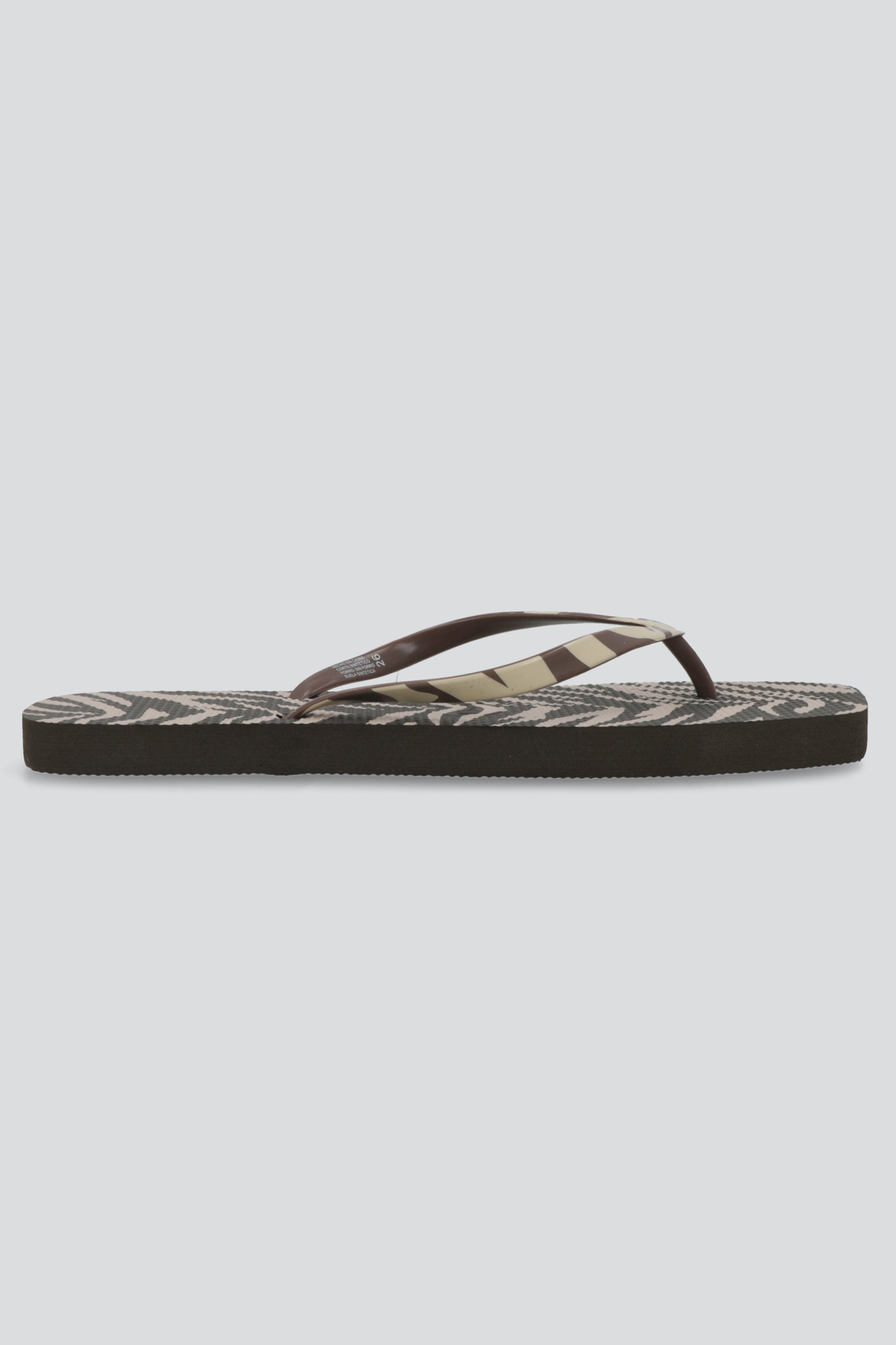Flip flop animal print rebanada CAFE
