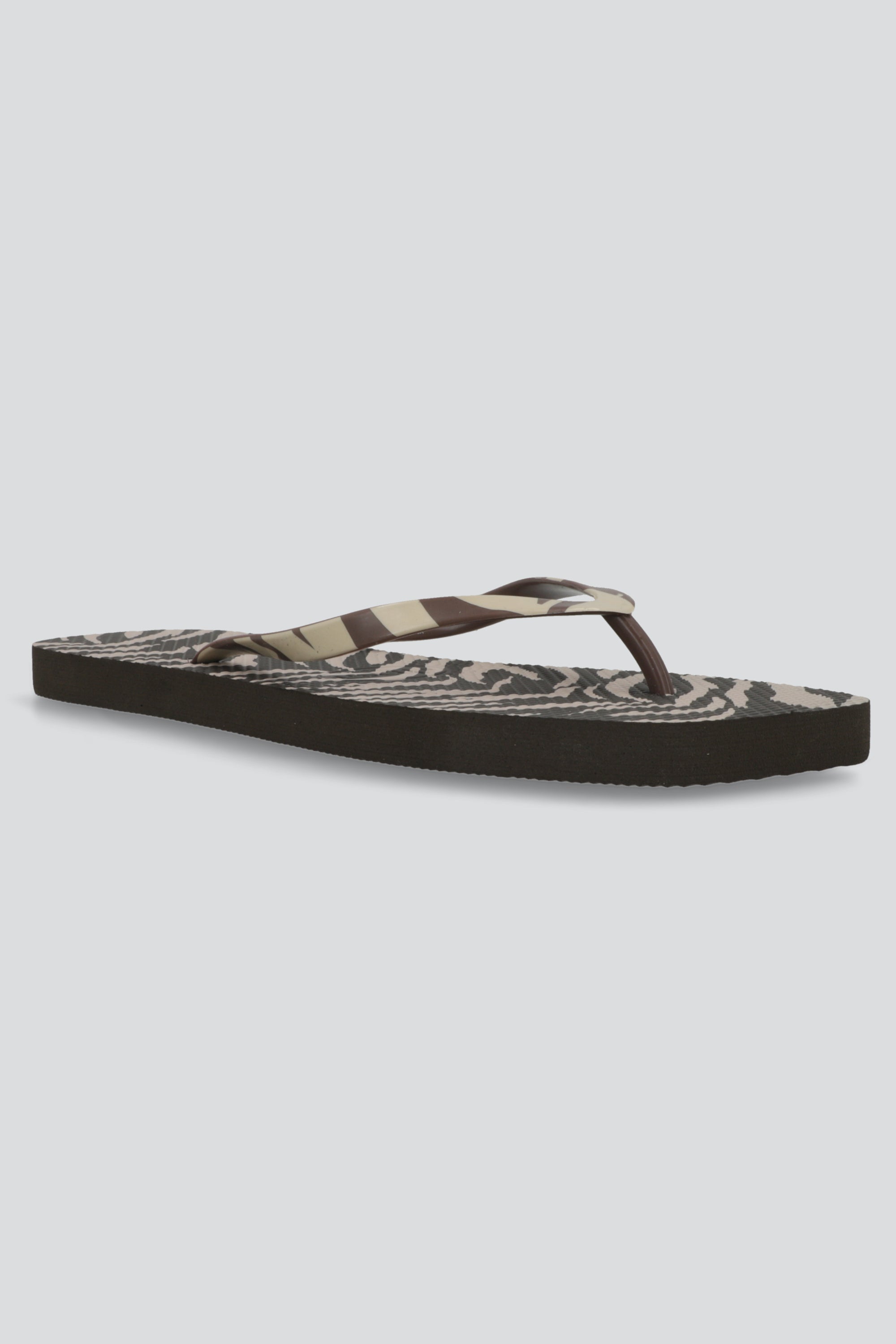 Flip flop animal print rebanada CAFE