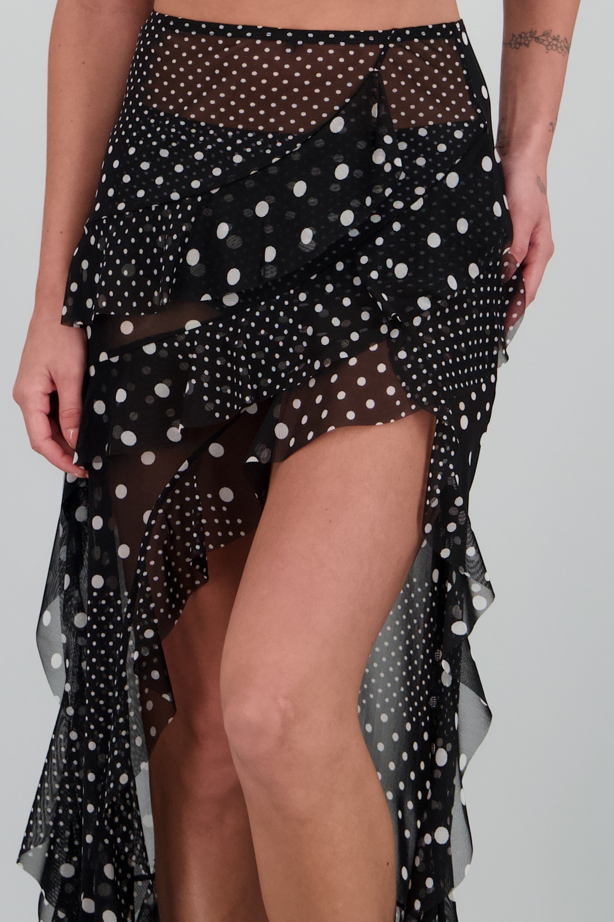 Salida olanes estampado lunare NEGRO COMBO