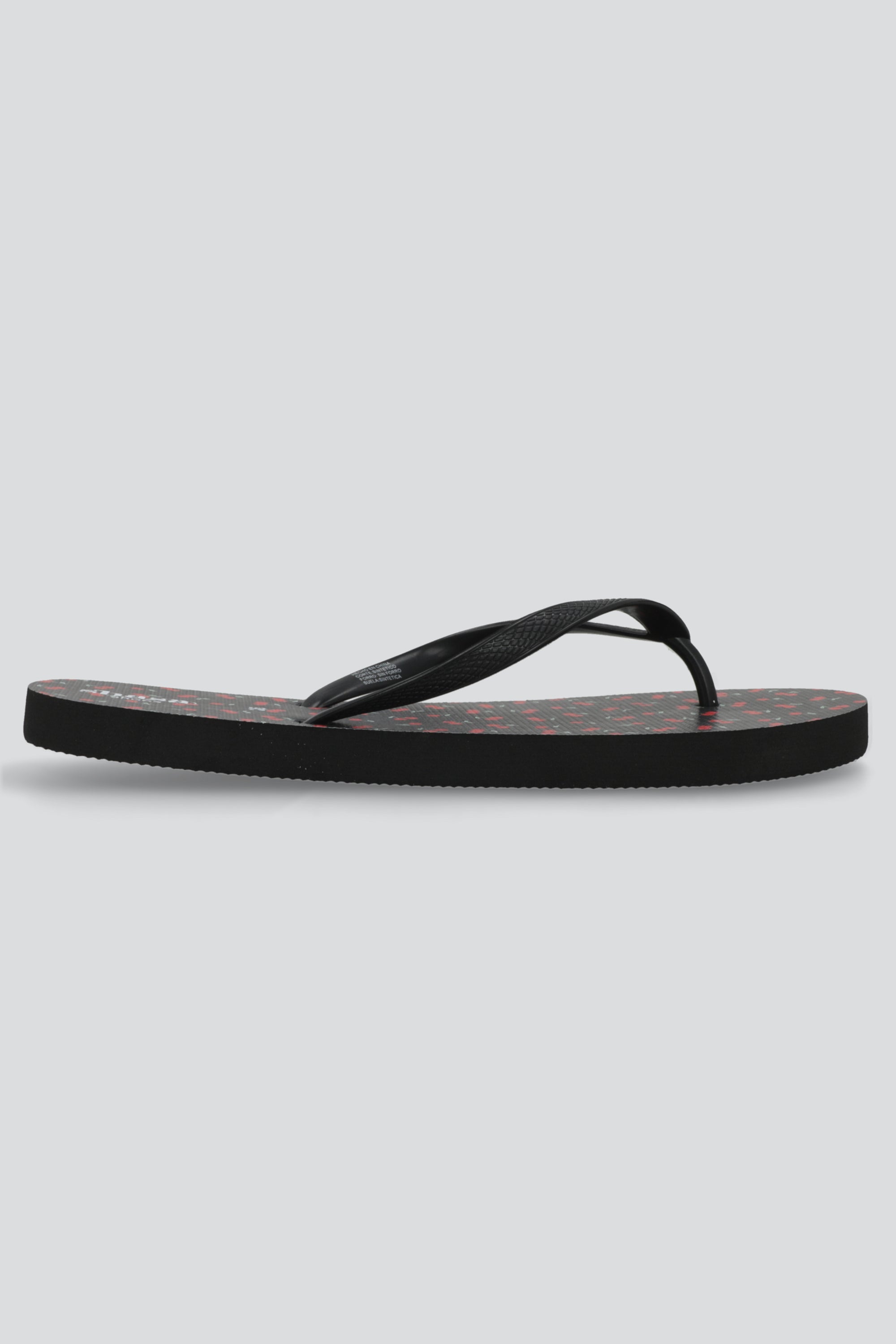 Flip flop mini cerezas NEGRO