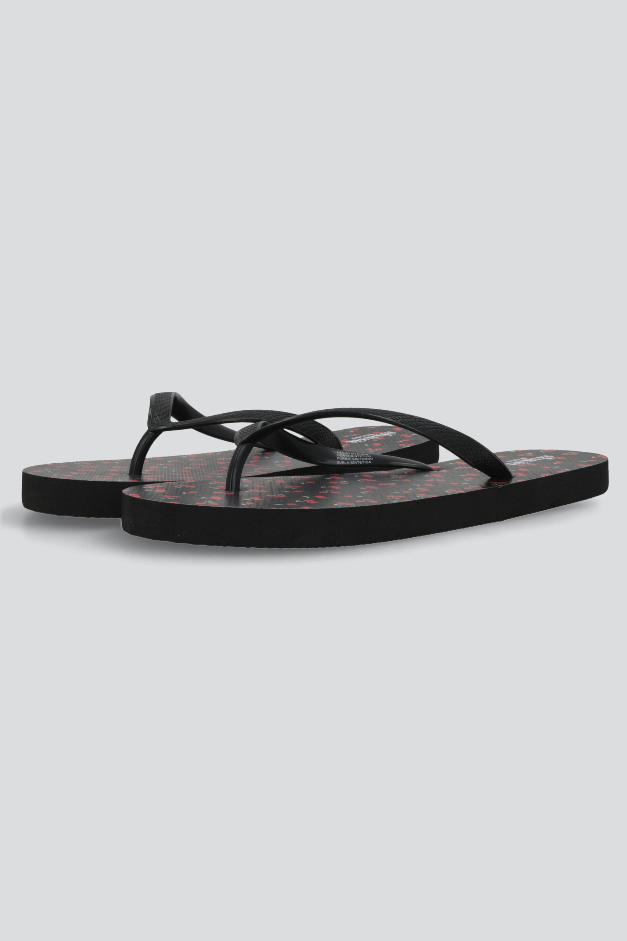 Flip flop mini cerezas NEGRO