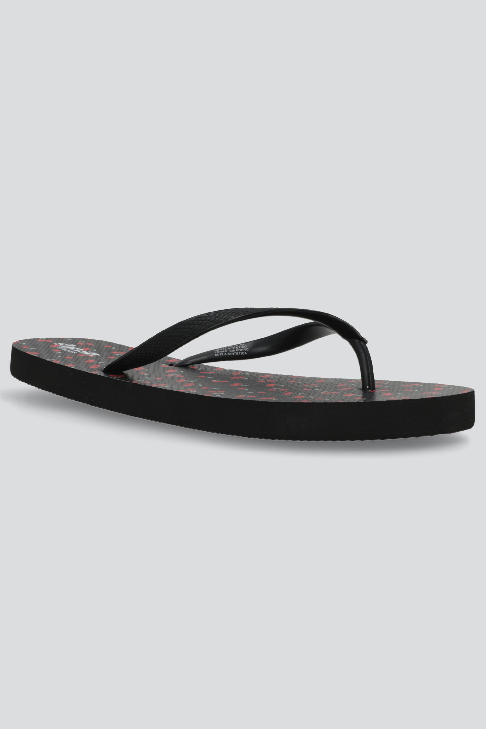 Flip flop mini cerezas NEGRO