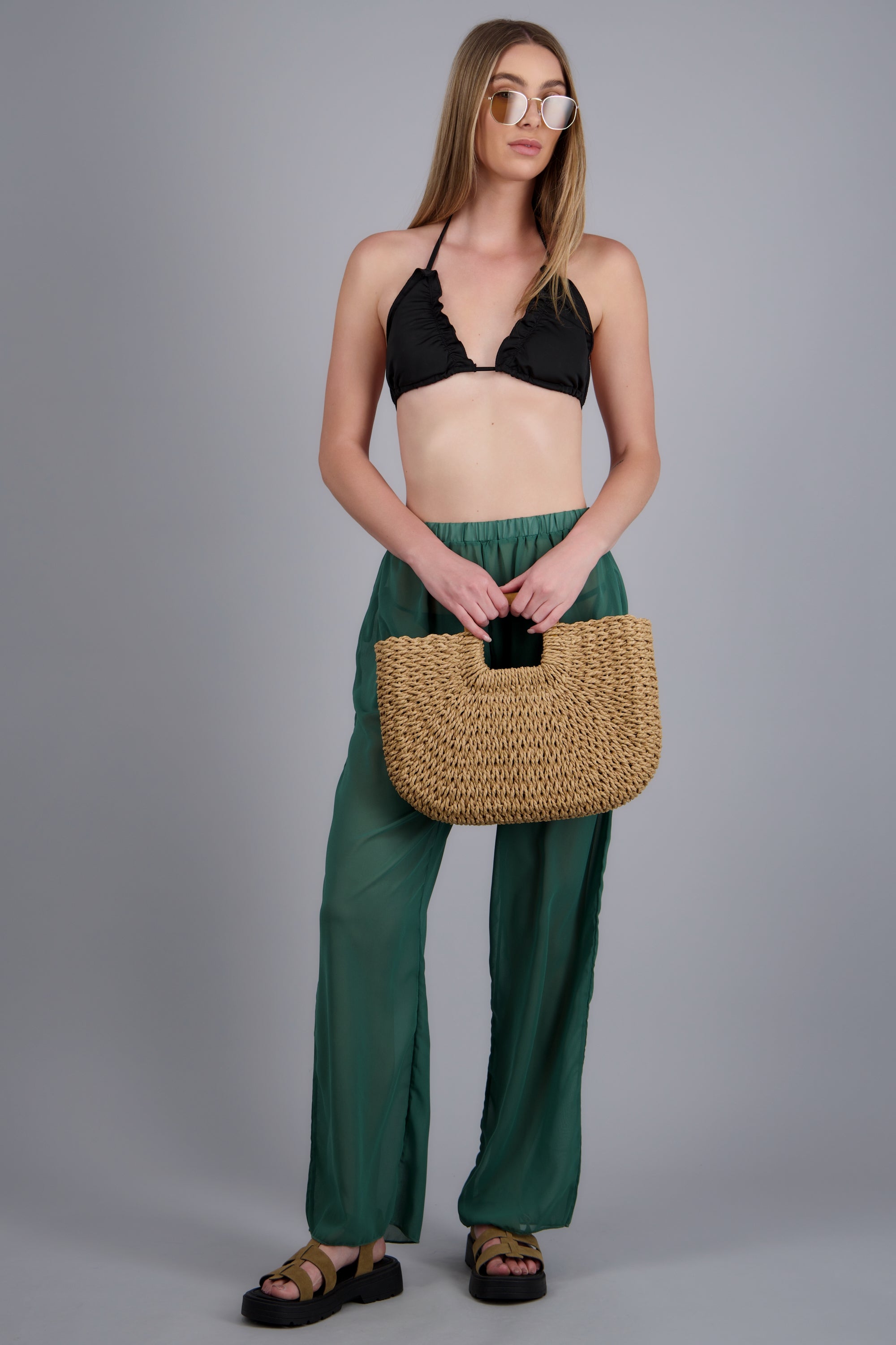 Sandalia plataforma cangrejera TAUPE