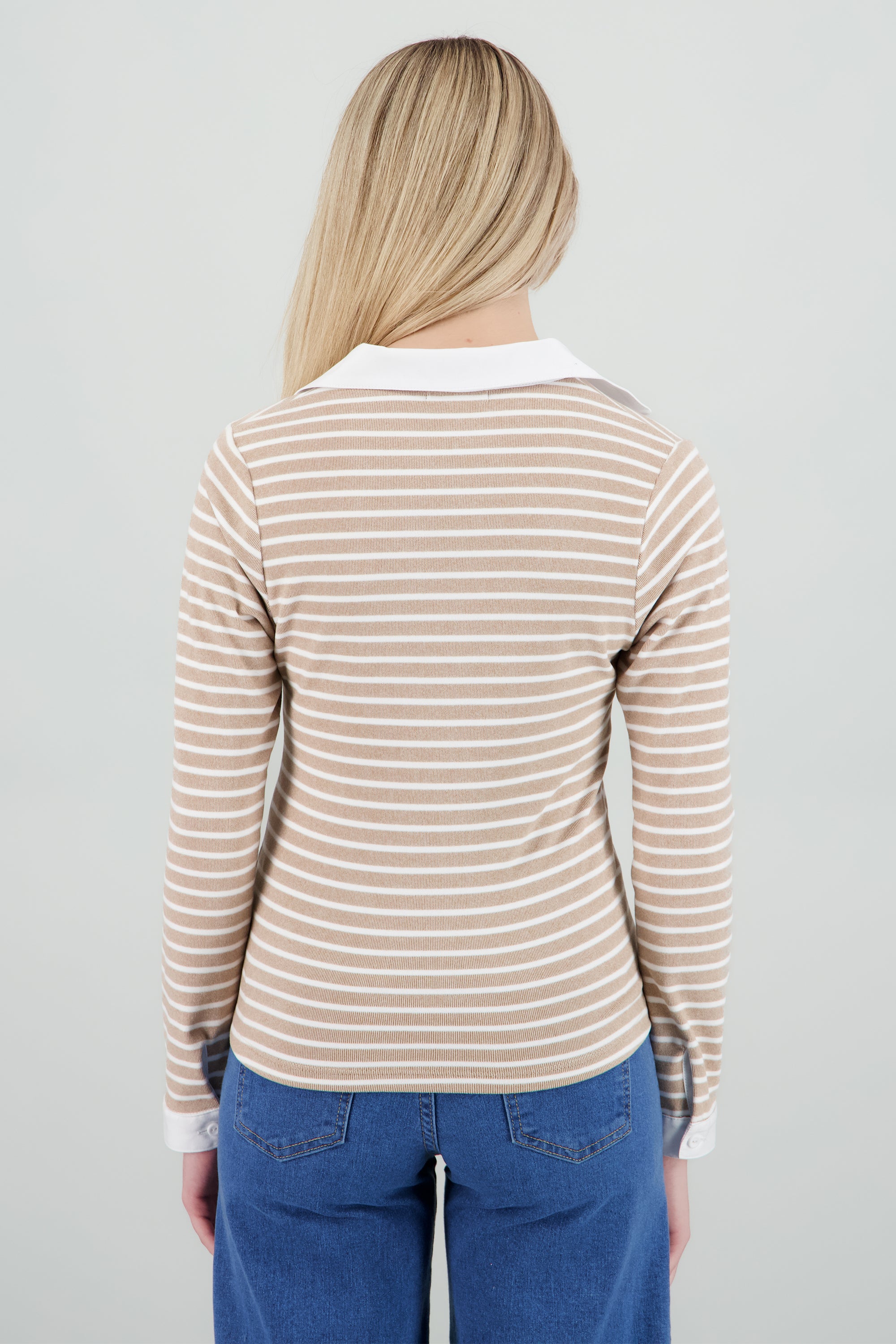 sueter rib polo rayas ARENA