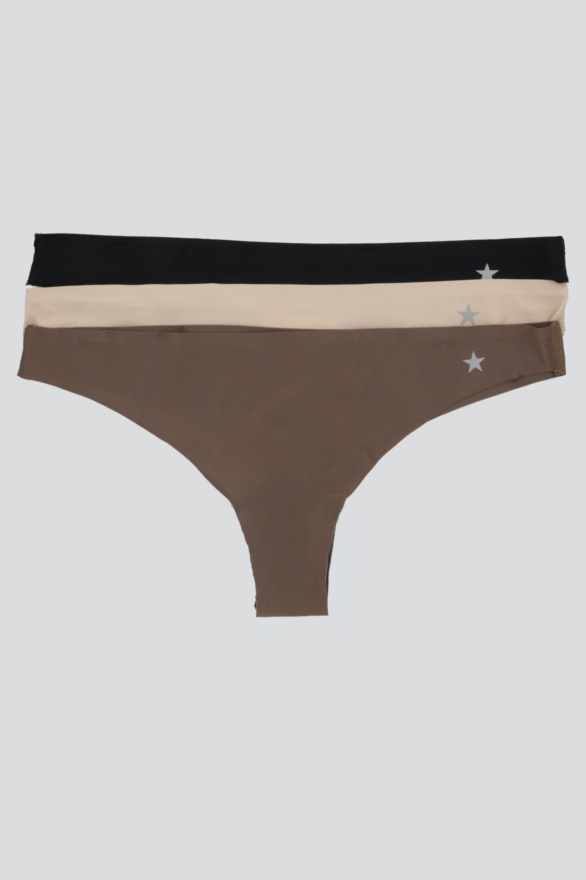 Tripack de tangas estrella glitter CAFE COMBO
