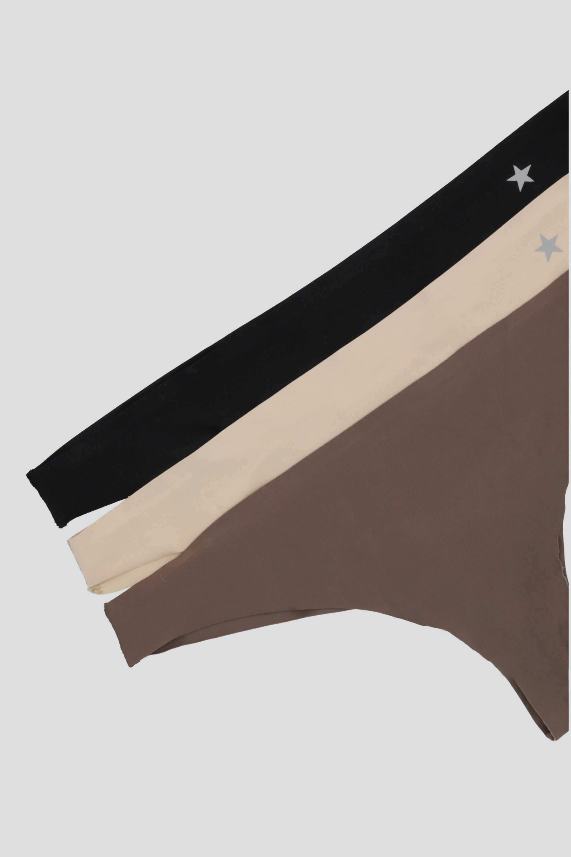 Tripack de tangas estrella glitter CAFE COMBO