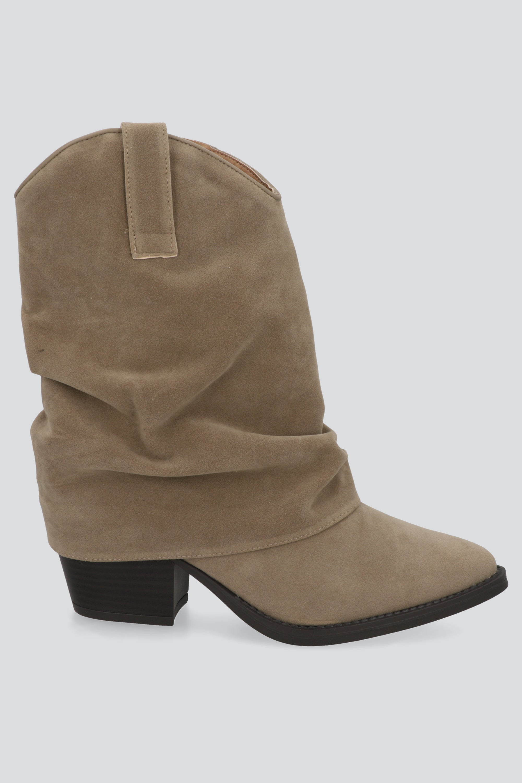 Botin vaquero con funda gamucina BEIGE