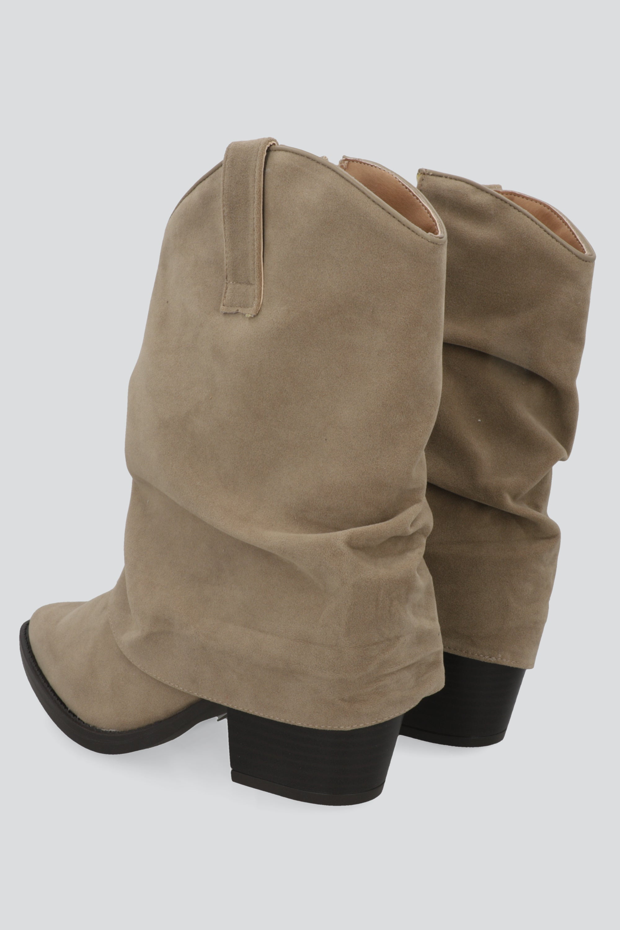 Botin vaquero con funda gamucina BEIGE