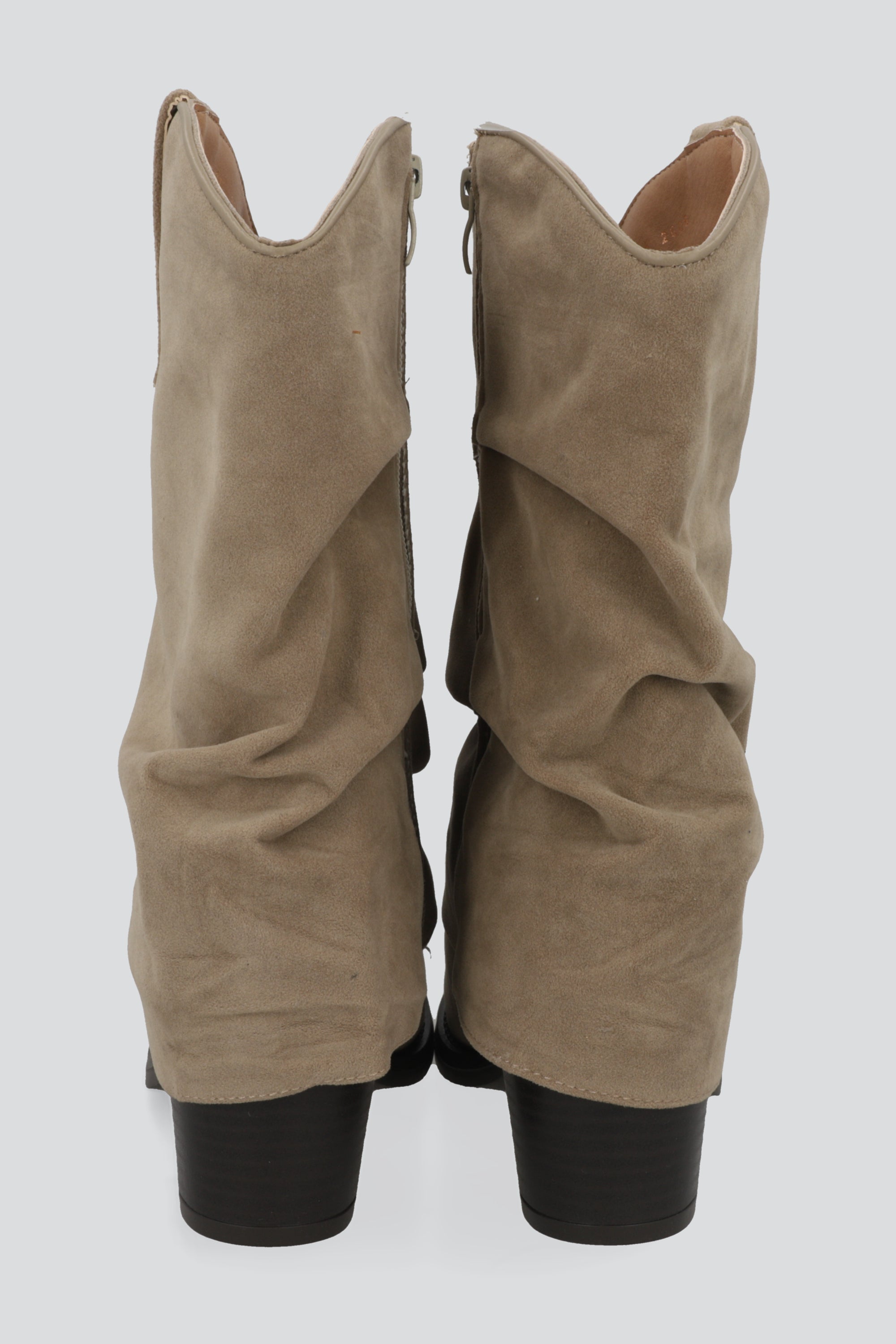 Botin vaquero con funda gamucina BEIGE