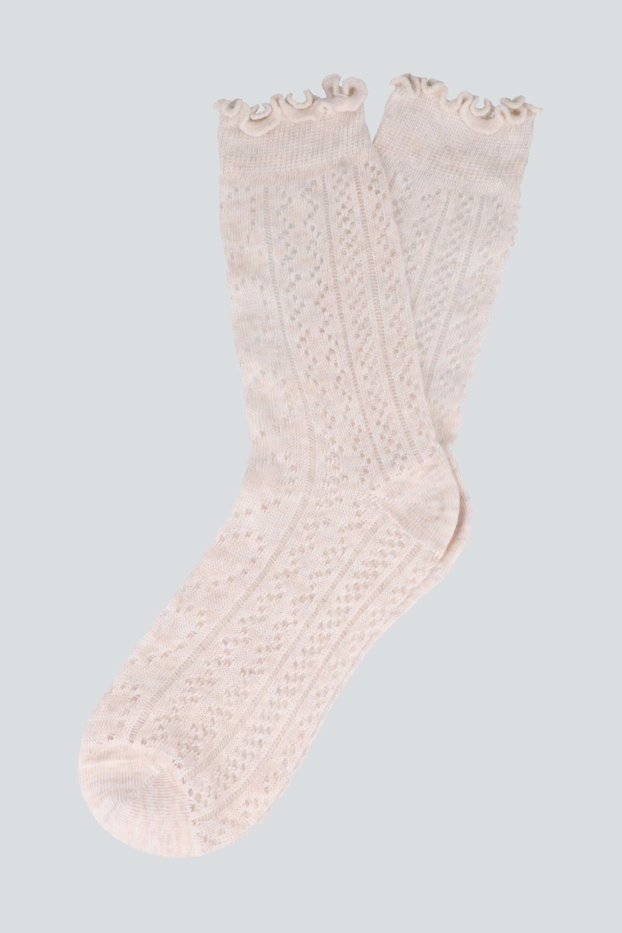 Calcetines olan textura calada BEIGE