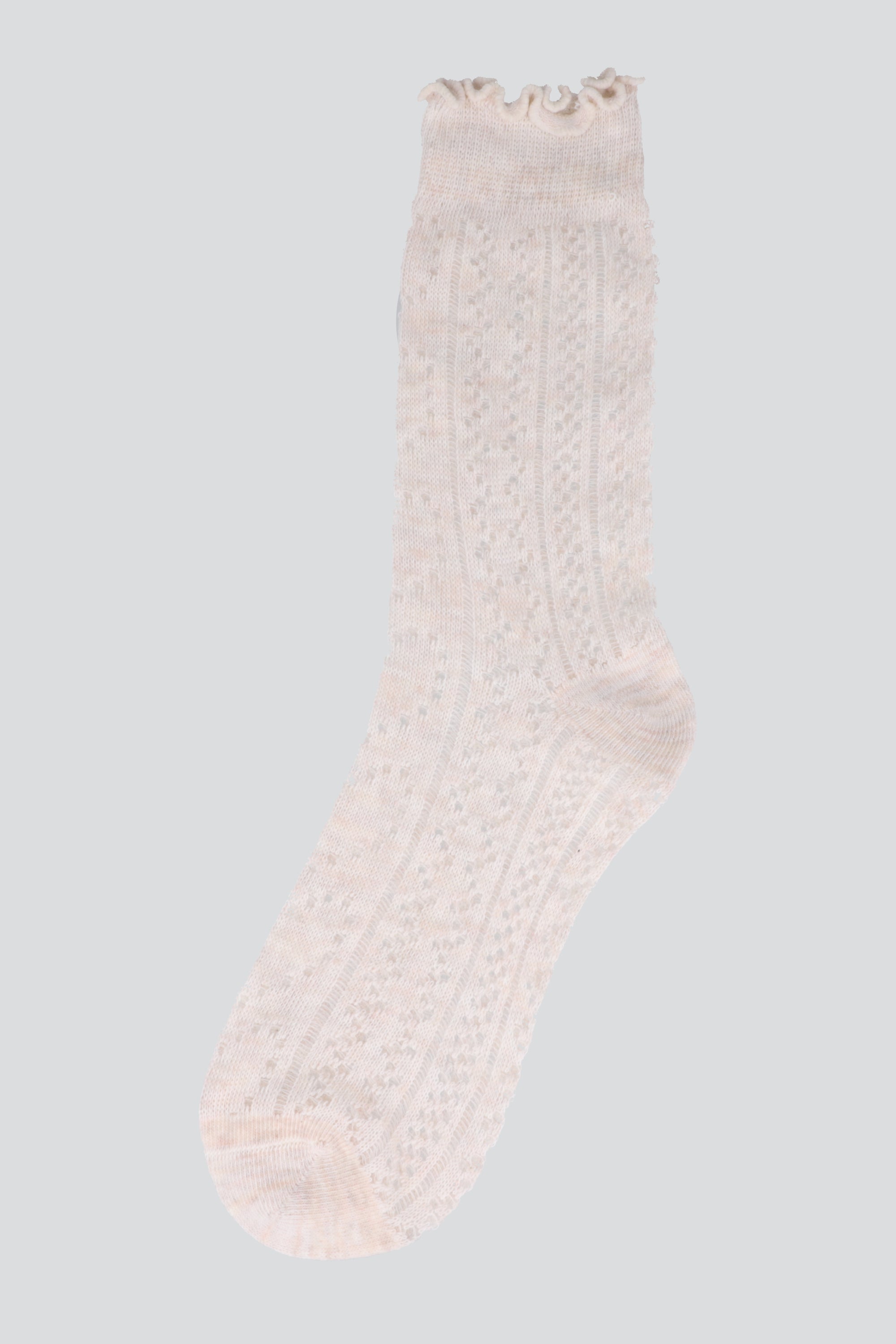 Calcetines olan textura calada BEIGE