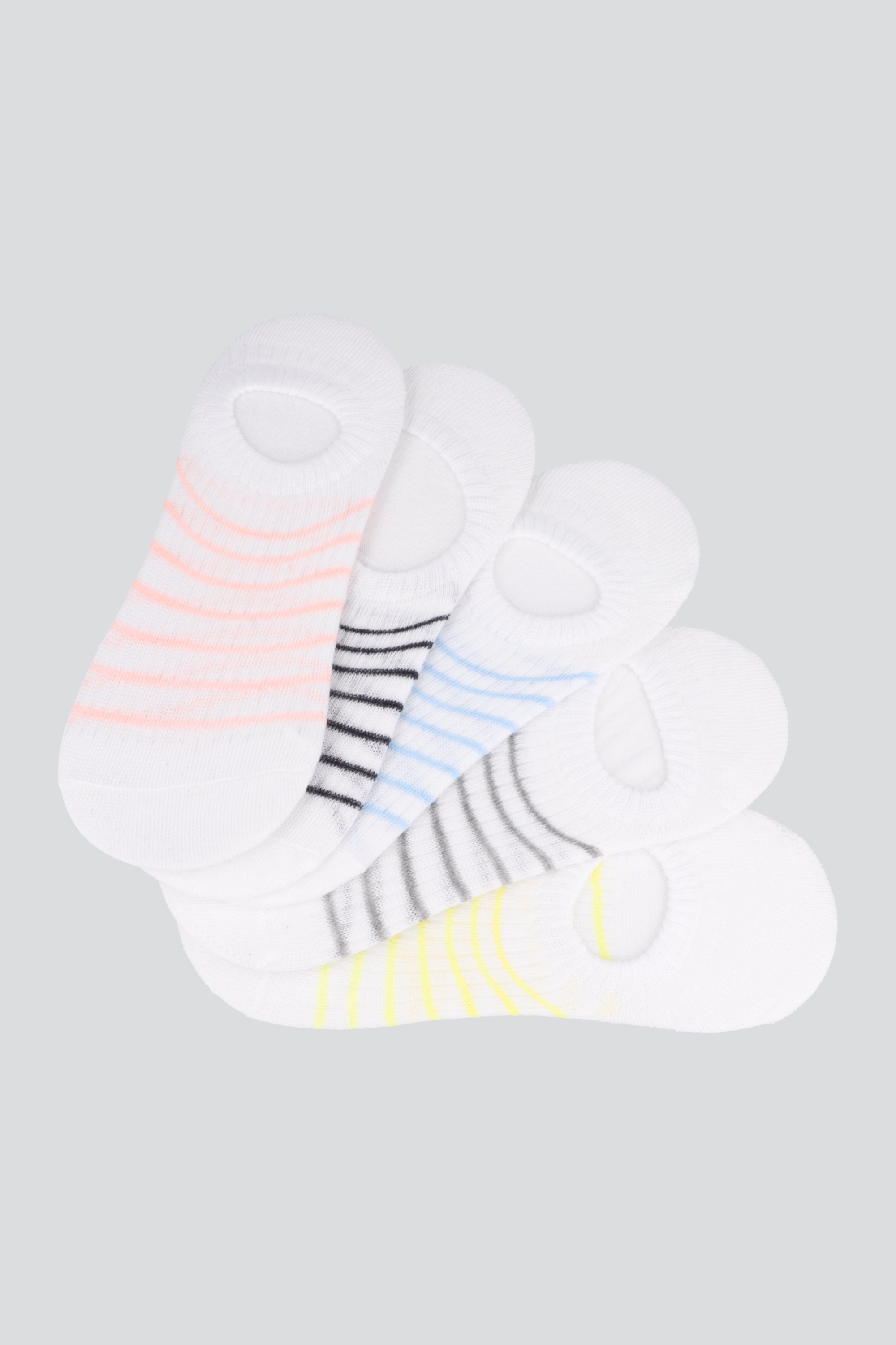 5pack cubrepies lineas color BLANCO COMBO