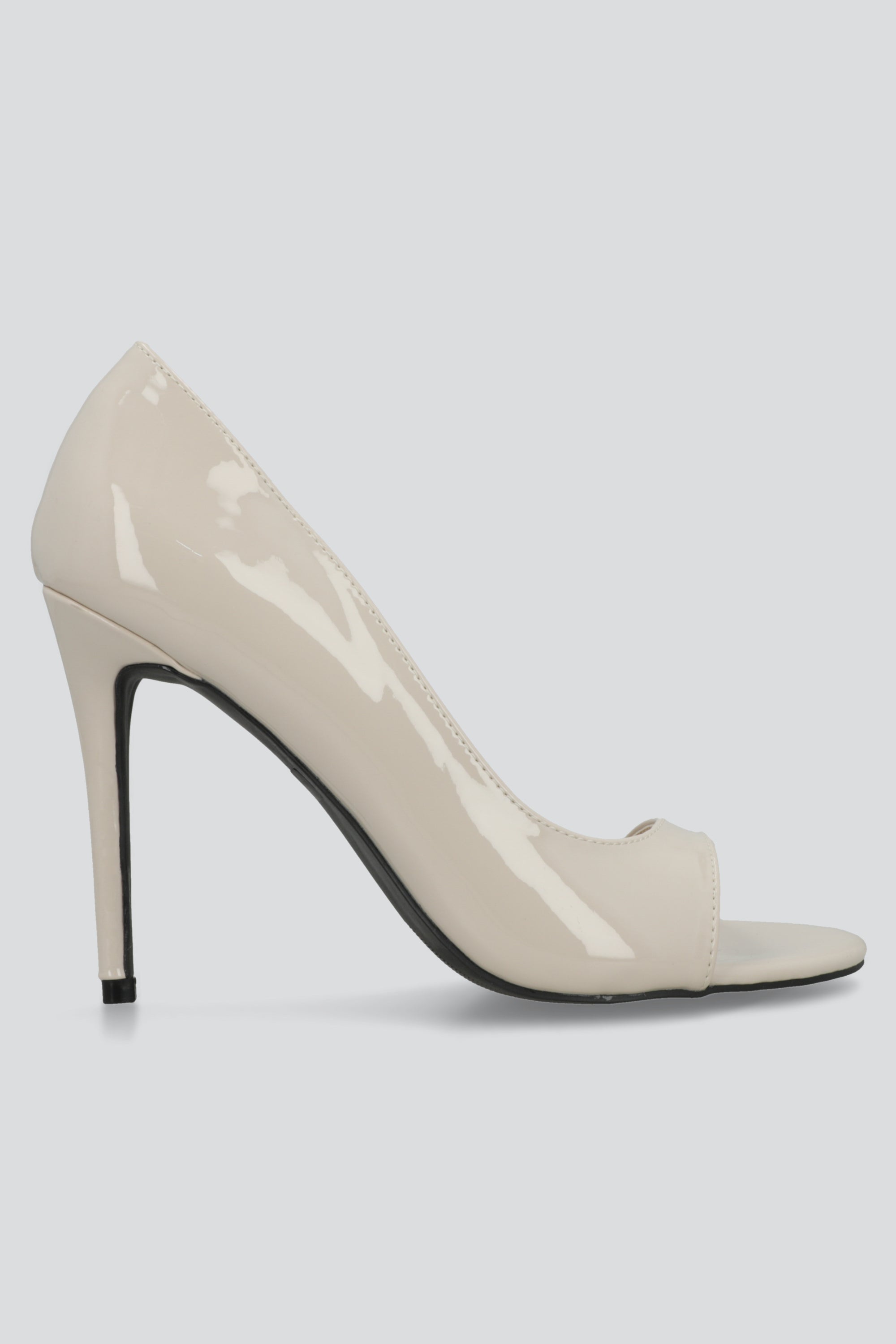 Tacon peep toe dorsay HUESO