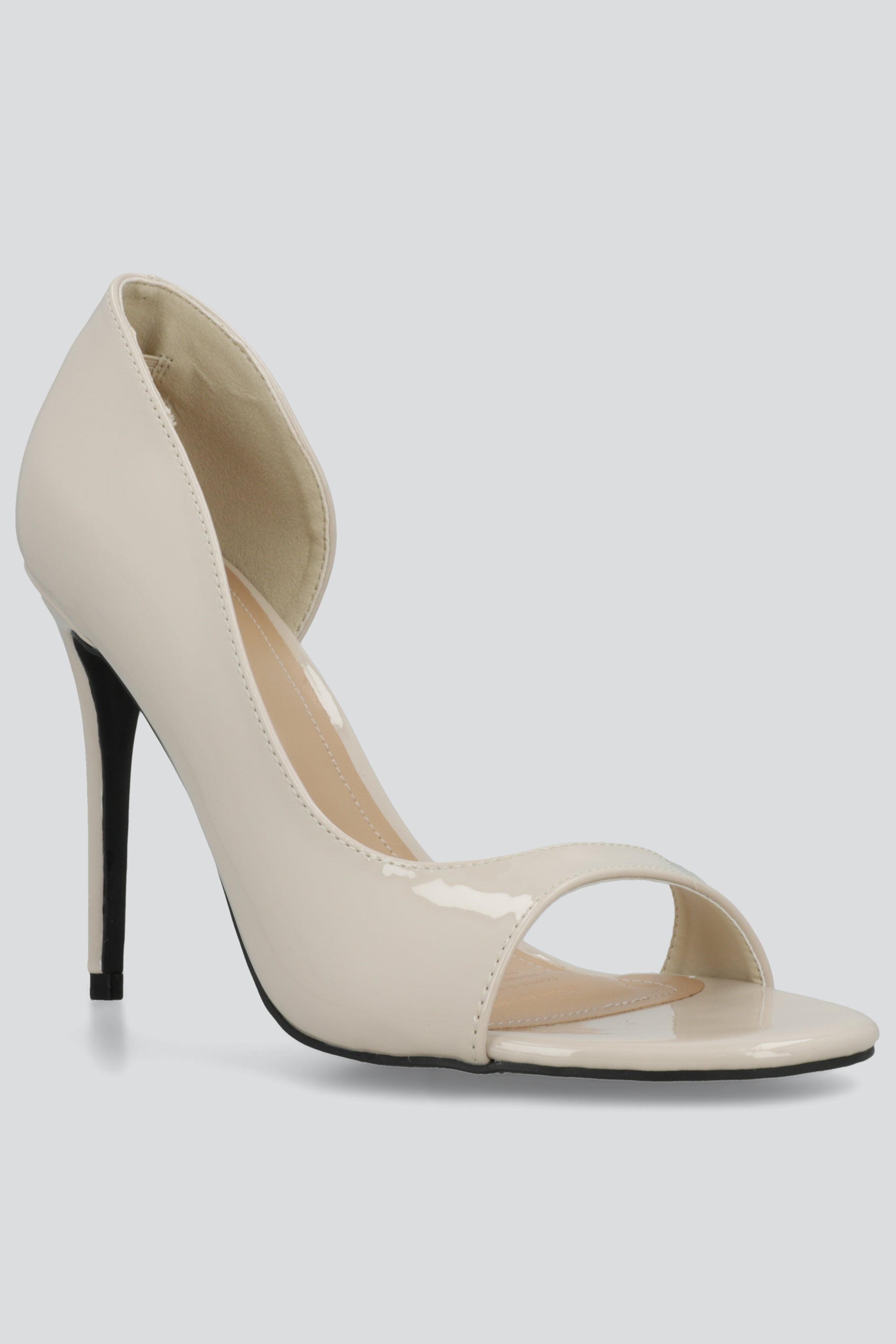 Tacon peep toe dorsay HUESO
