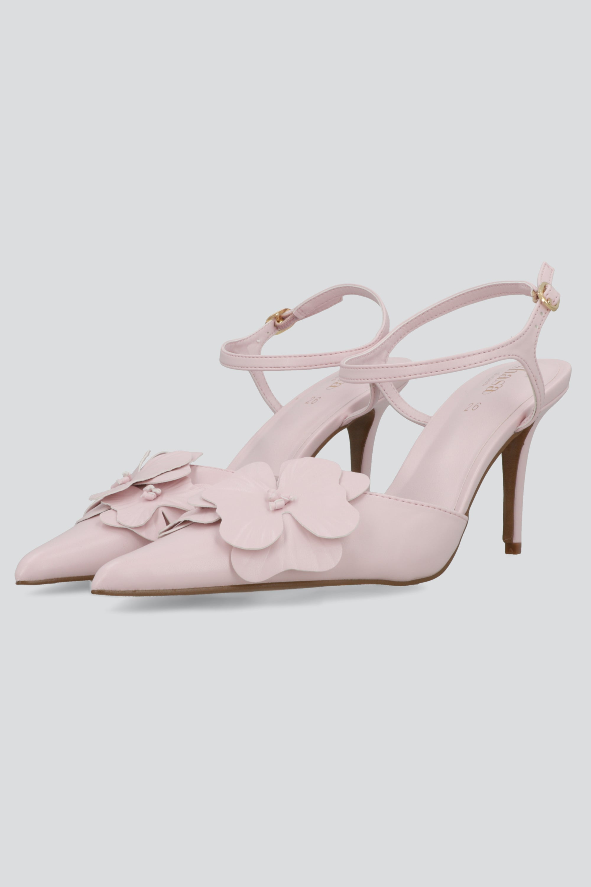 Tacon pointy flor 3d BLUSH