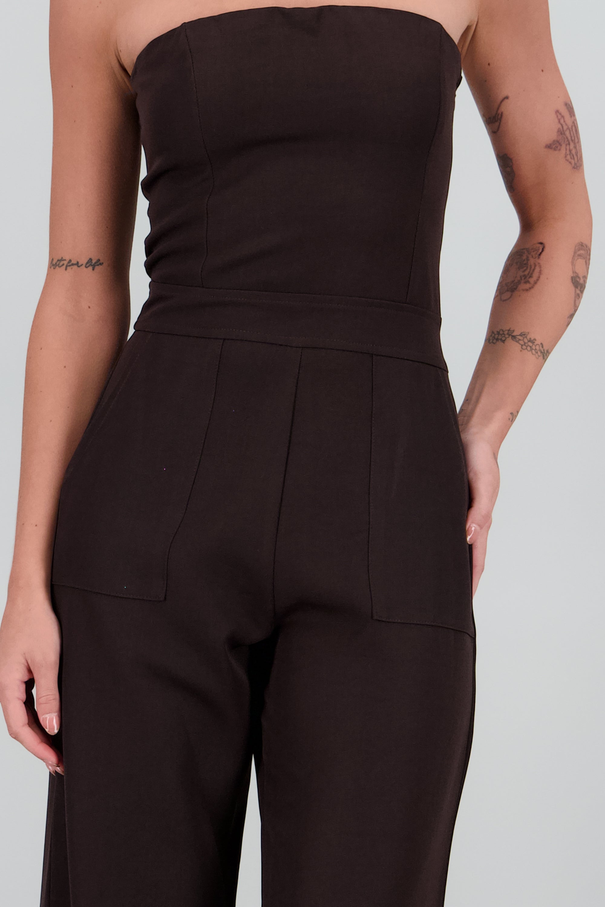jumpsuit minimal fit CHOCOLATE