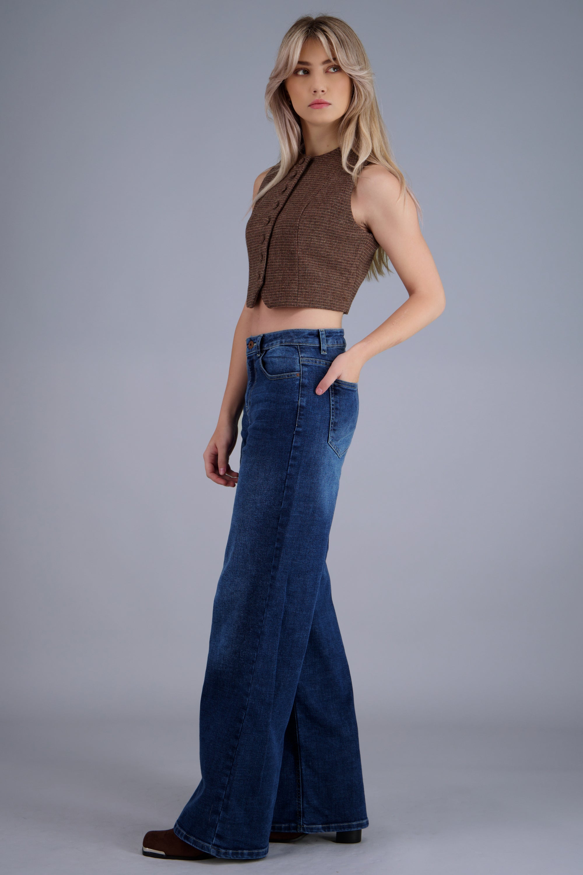 jeans straight fit DARK WASH