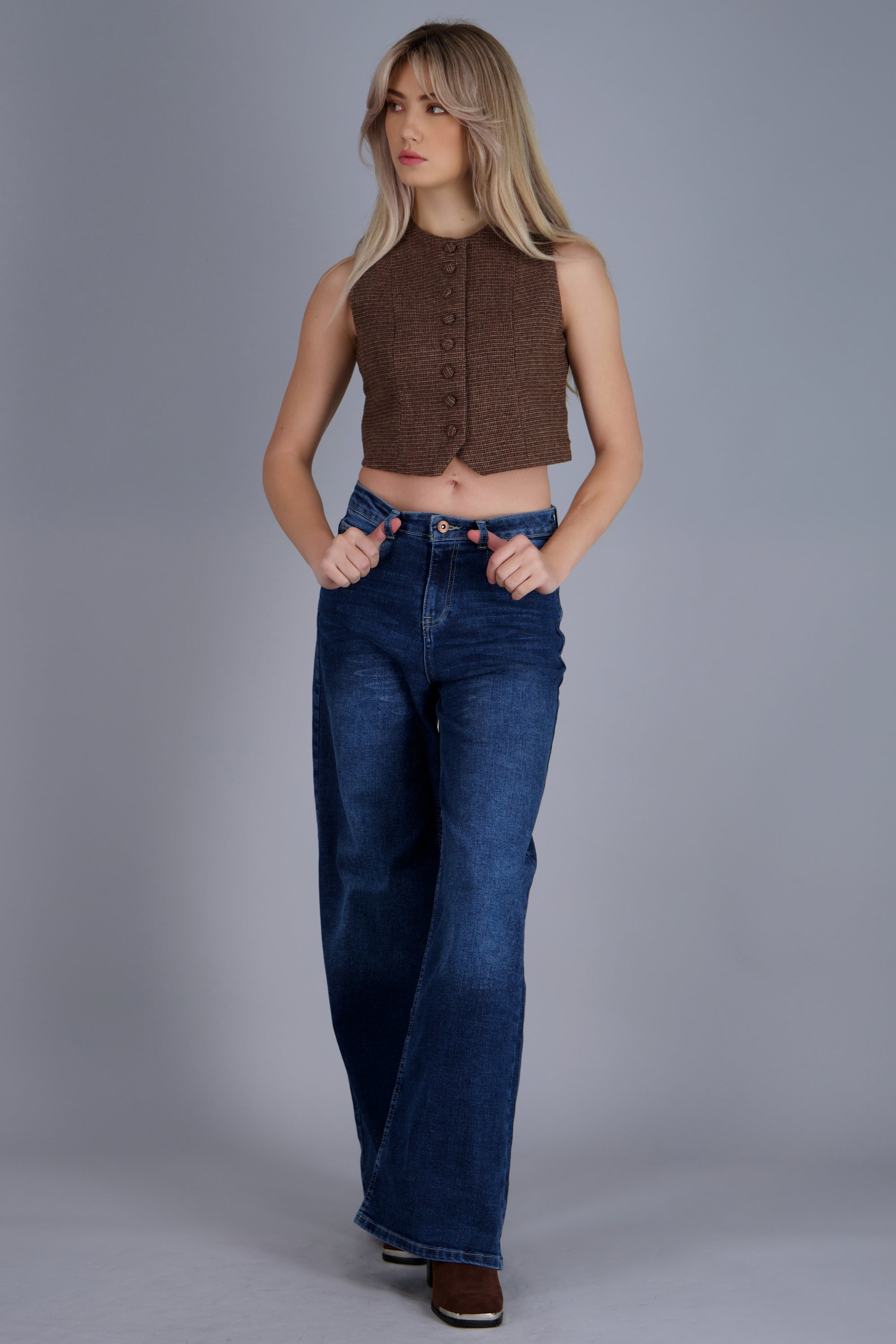 jeans straight fit DARK WASH